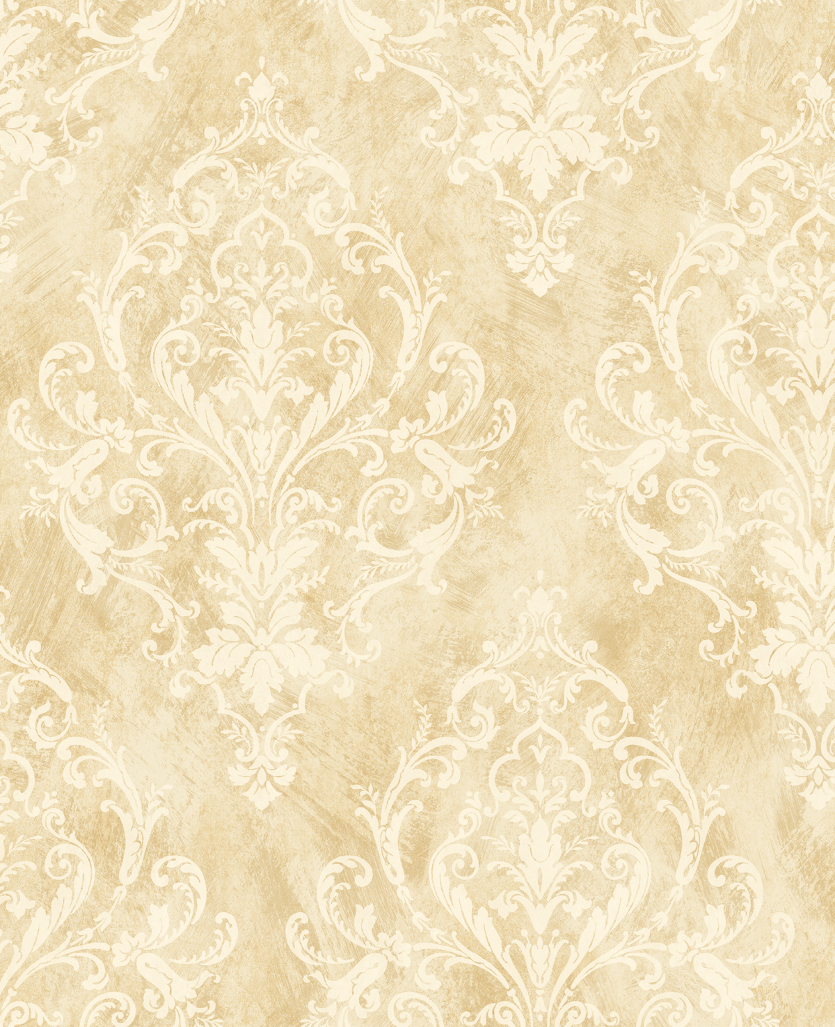 1200x1475 Victorian Damask Gold Wallpaper Cream Vintage Morris Design