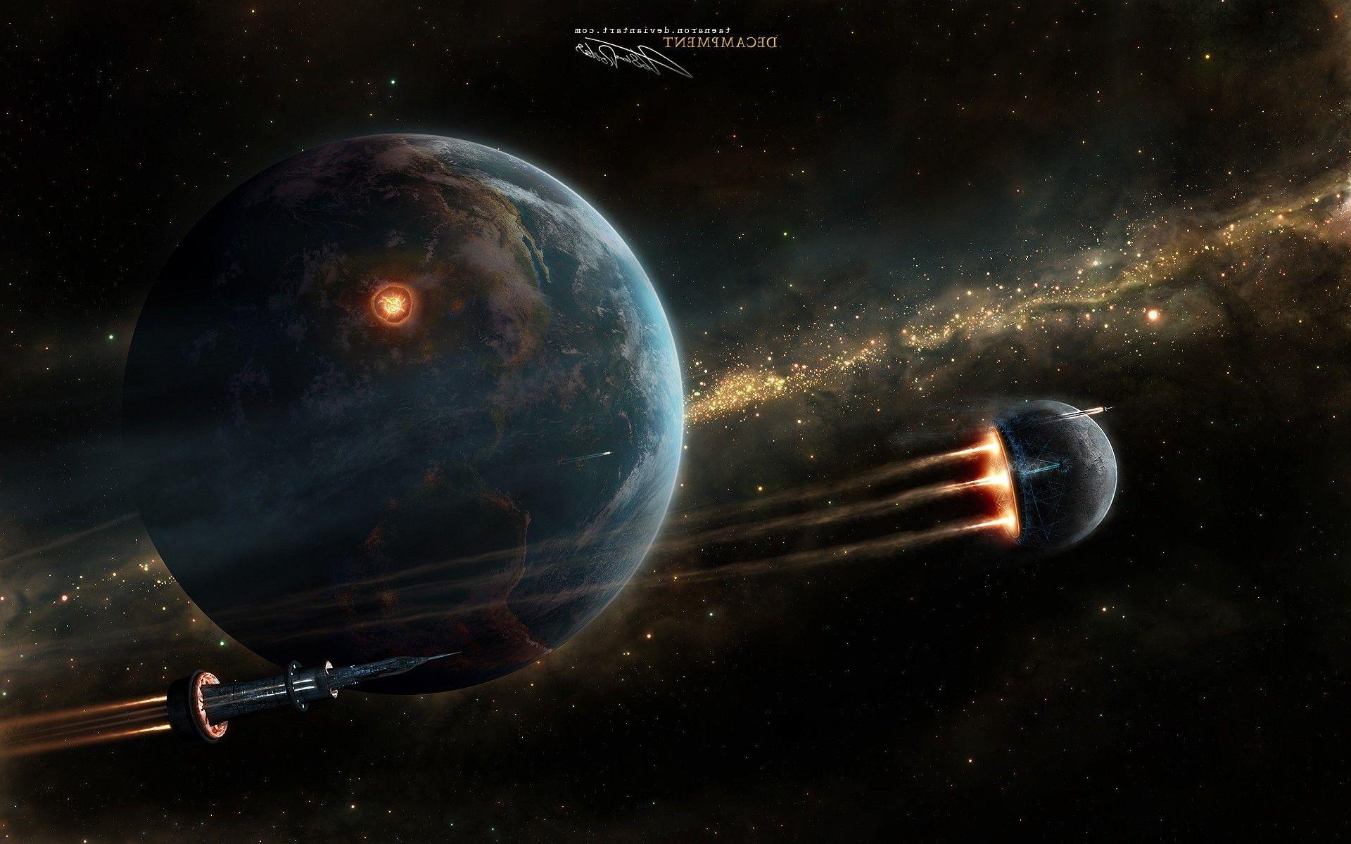 1920x1200 space, Space Art, Science Fiction Wallpaper HD / Desktop