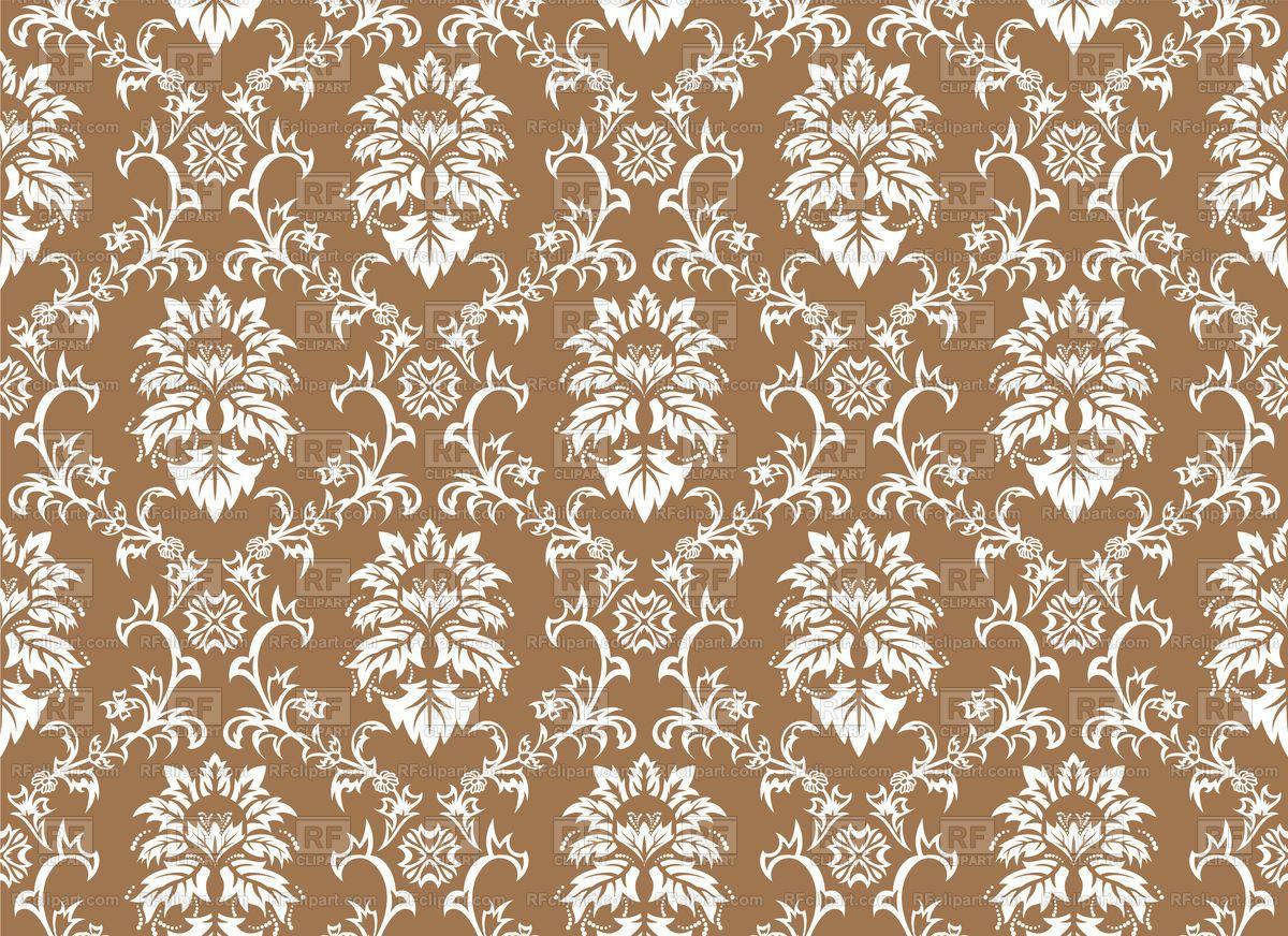 1200x872 Vintage Brown Victorian Style Wallpaper Vector Image