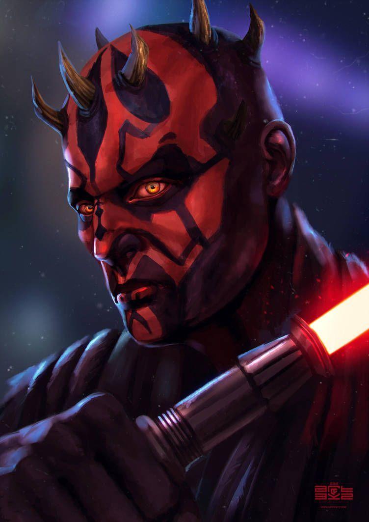752x1063 DARTH MAUL / STAR WARS FAN ART / Time Lapse By Byzwa Dher. Star