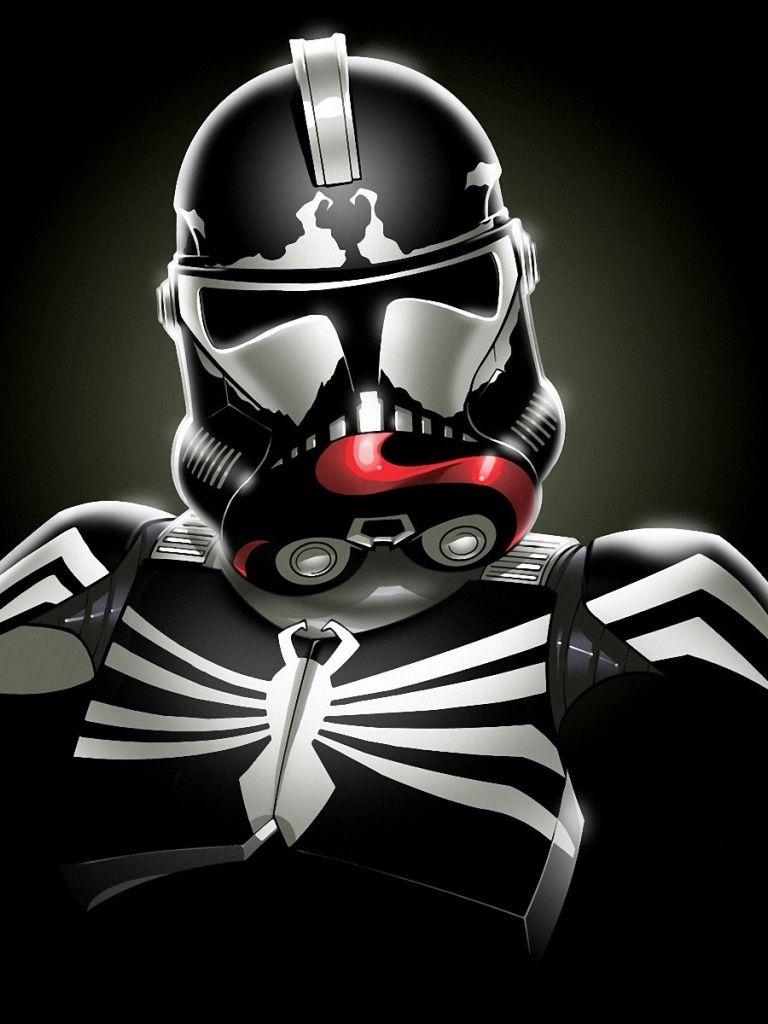 768x1024 Free download Star wars minimalistic stormtroopers venom spider