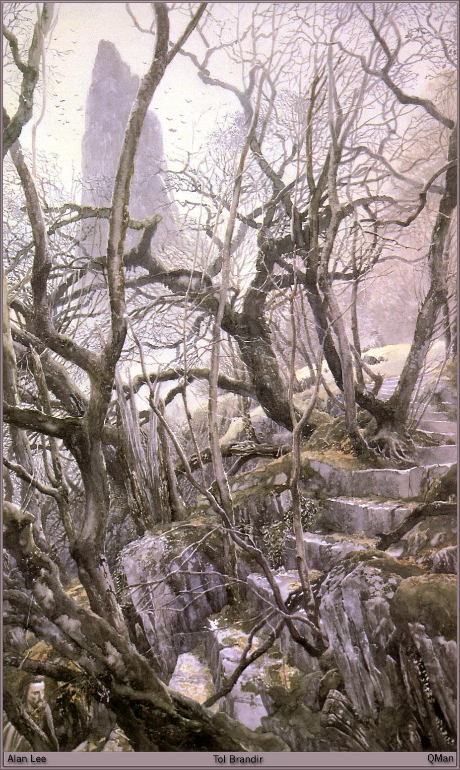 927x1550 Wallpaper Alan Lee Fantasy Branches