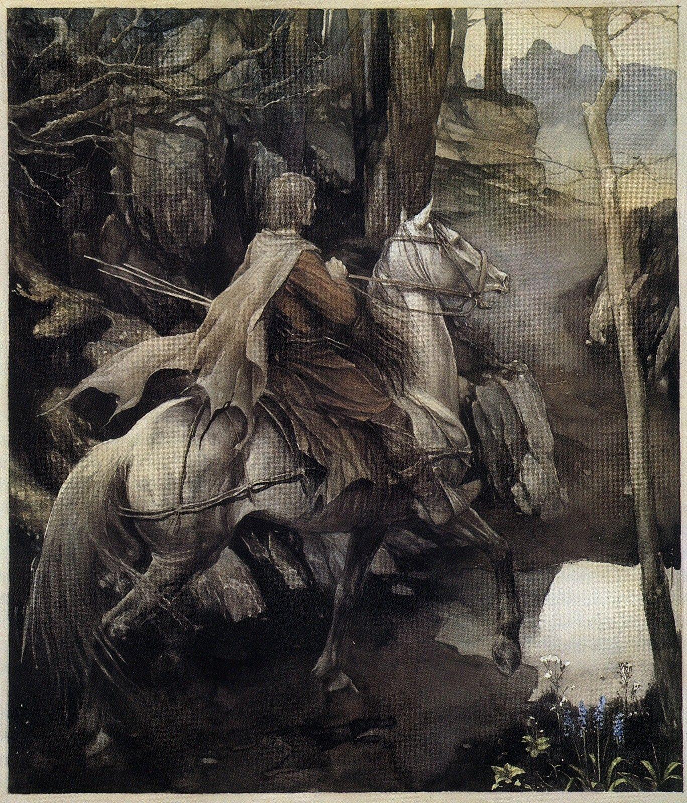 1368x1600 medieval, Horseman, The Mabinogion, Alan Lee Wallpaper HD / Desktop and Mobile Background