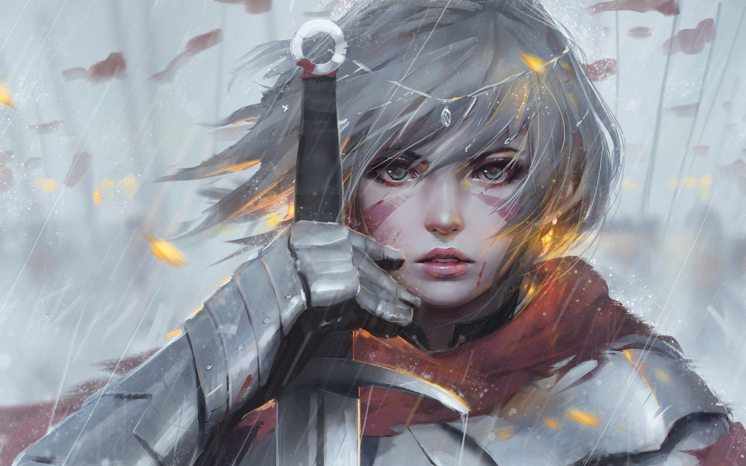 Anime Warrior Girl Wallpapers Top Free Anime Warrior Girl Backgrounds 