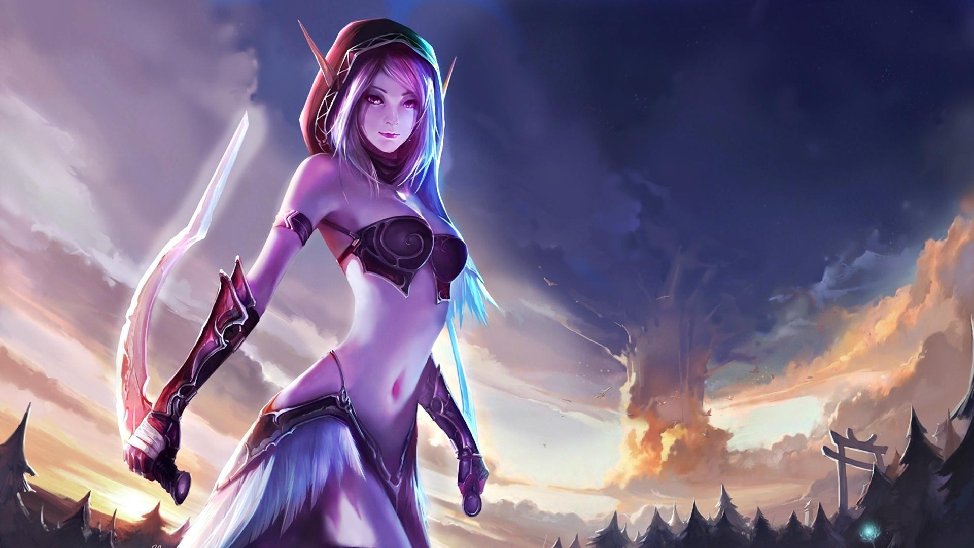 1920x1080 Epic Anime Girl Wallpaper