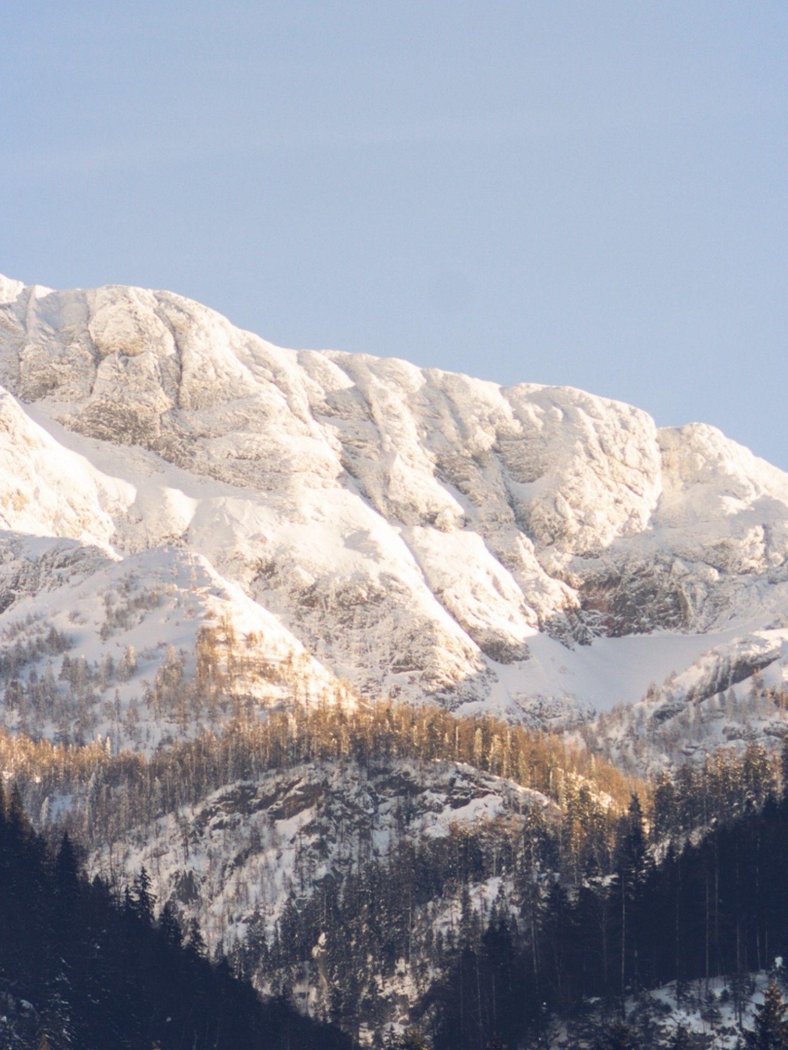 1536x2048 Mountain peak covered in snow HD Wallpaper Retina iPad