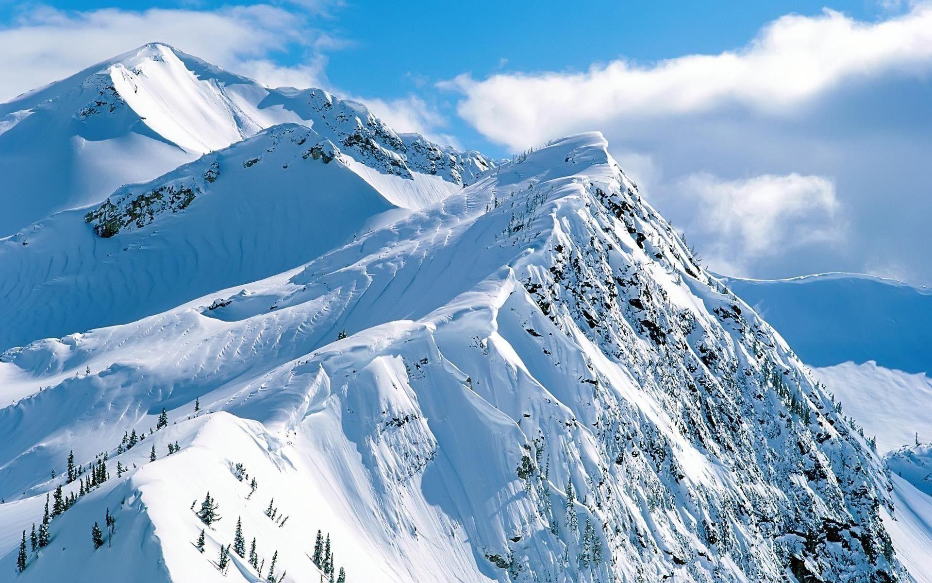 1920x1200 Snowy Mountains Wallpaper