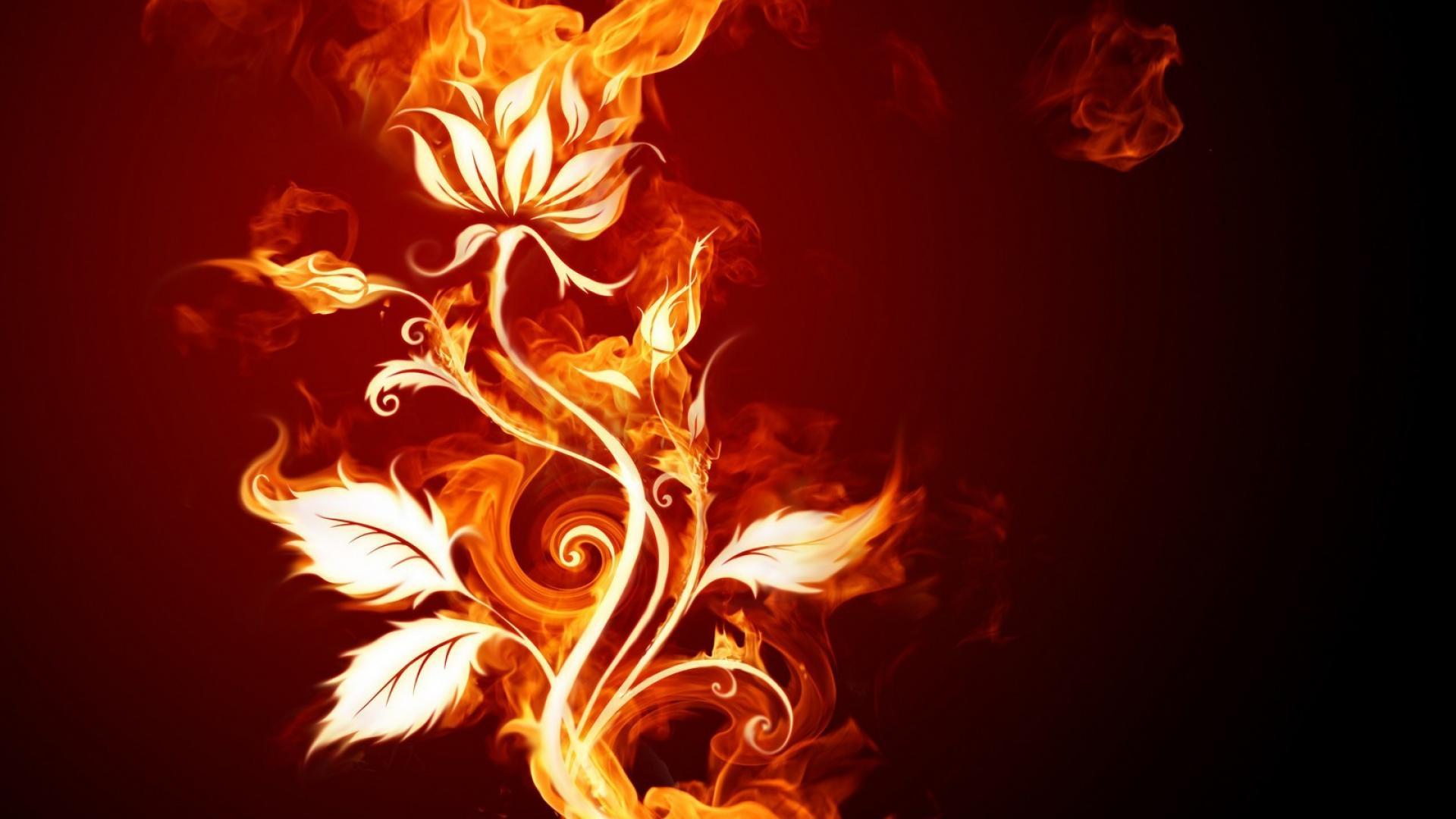 1920x1080 Black Fire Wallpaper HD.