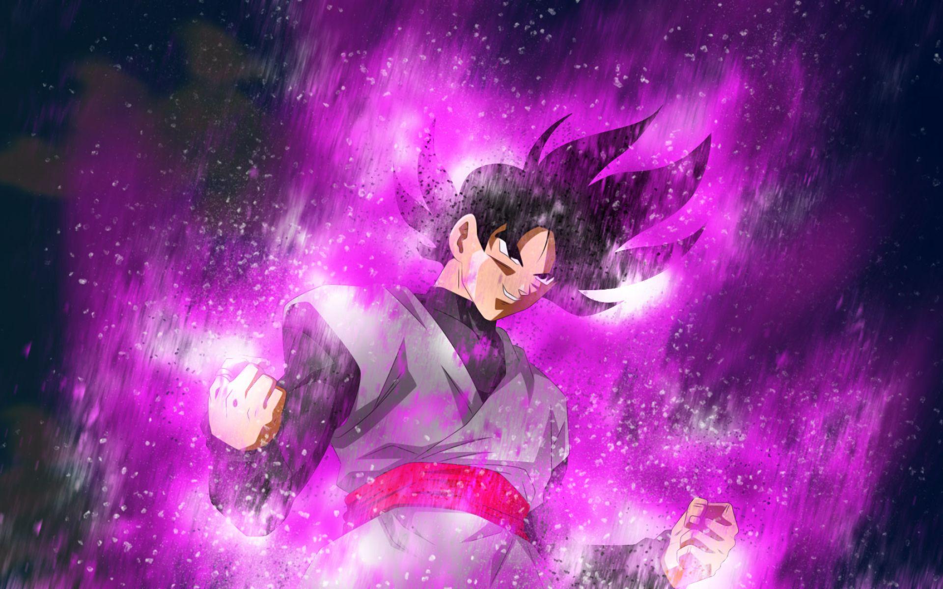 1920x1200 Download wallpaper Goku Black, fire, Dragon Ball, artwork, Goku