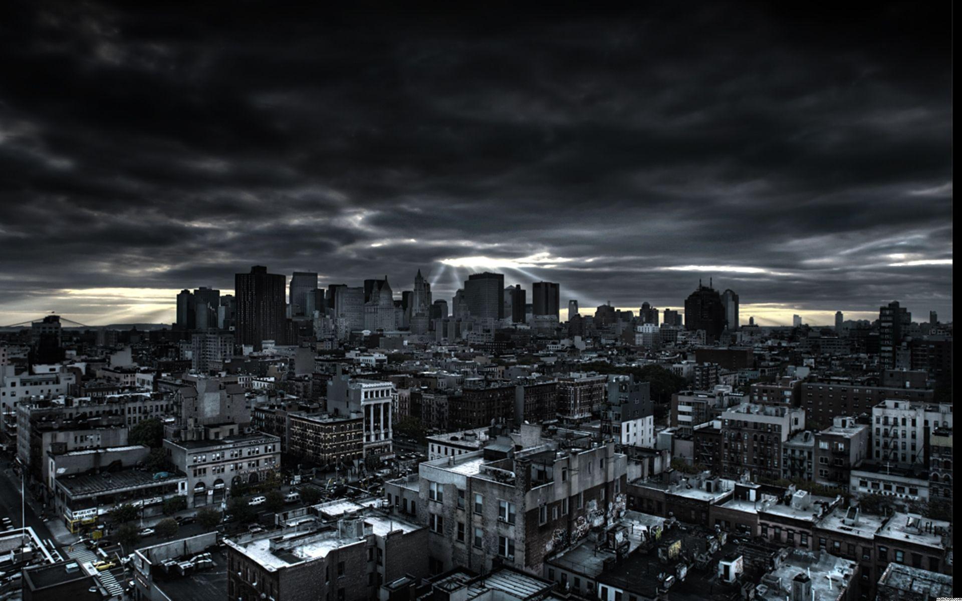 Gloomy City Wallpapers Top Free Gloomy City Backgrounds WallpaperAccess