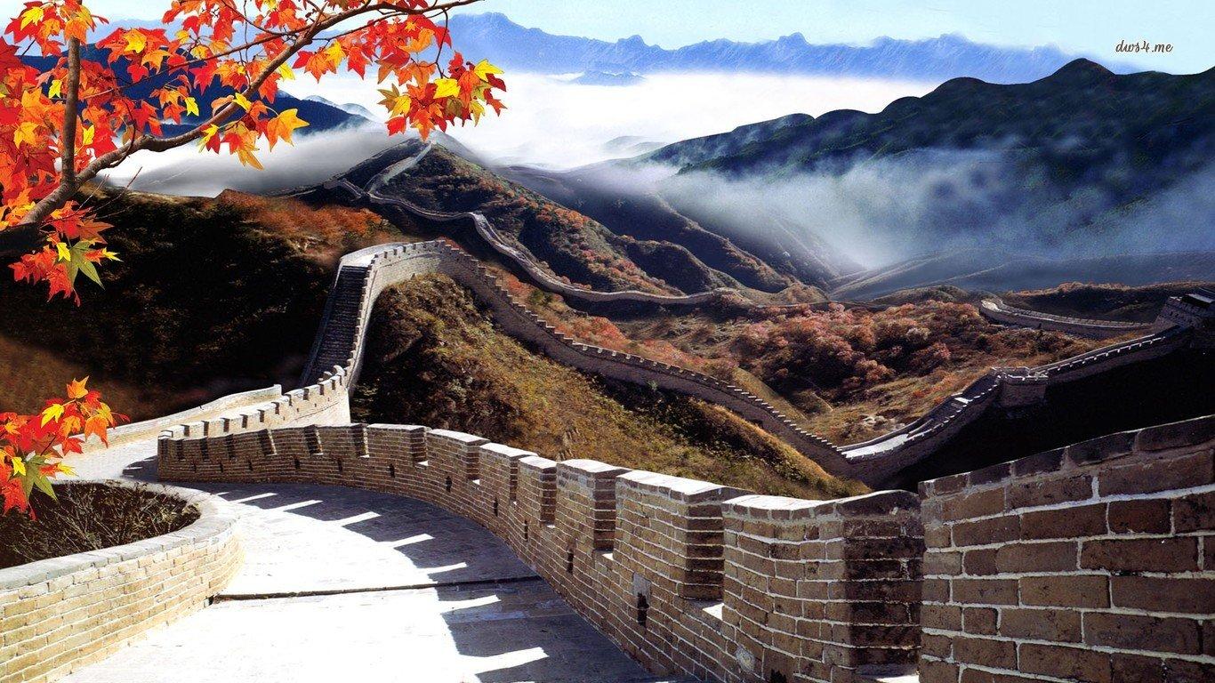 1366x768 Great Wall Of China wallpaper 1366x768 (laptop) desktop background