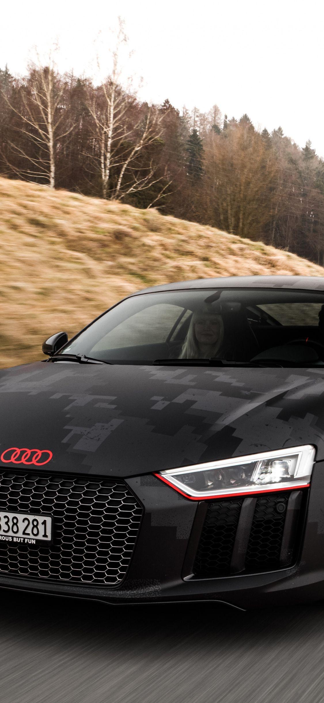 1125x2436 Black, Audi R8 V10 plus, sports car wallpaper, 5472x HD image, picture, 0a21541d
