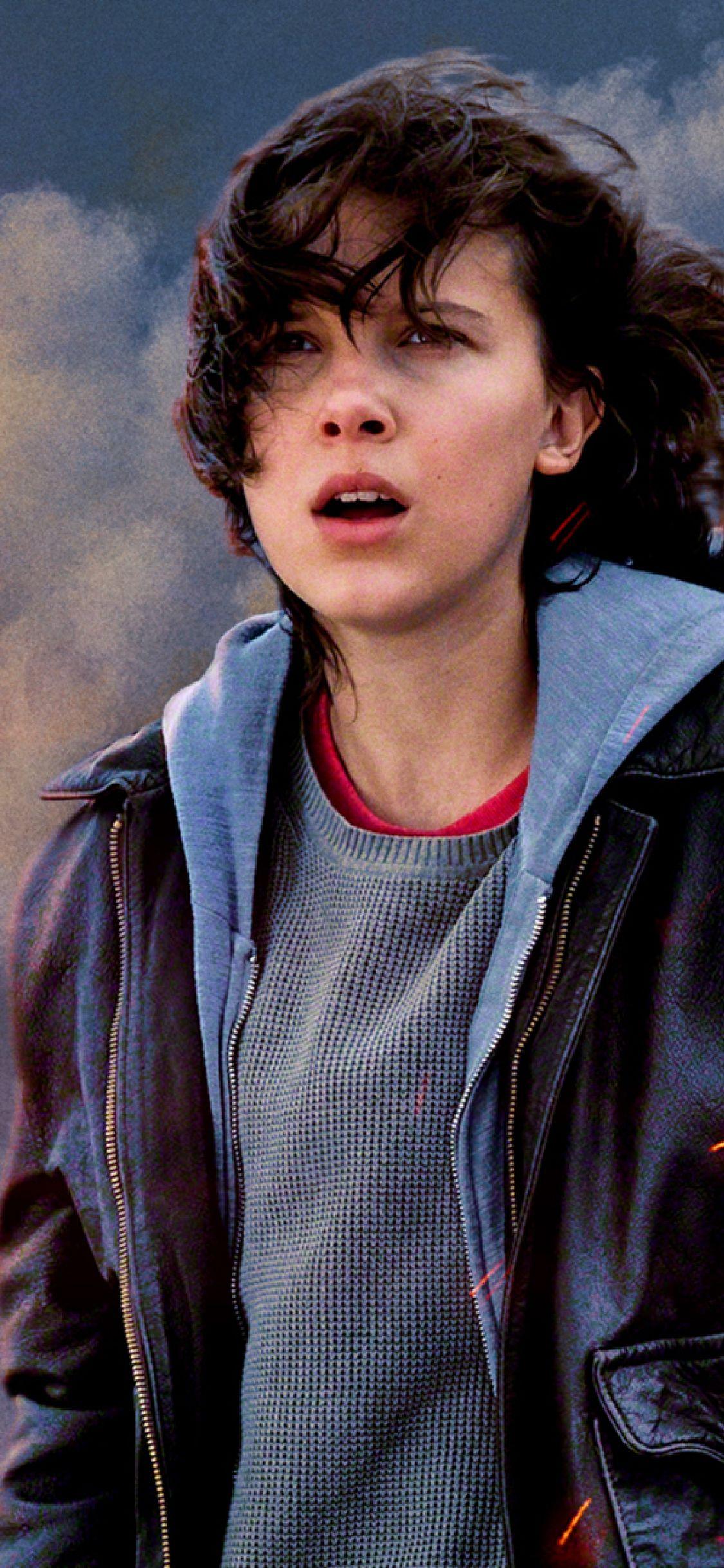1125x2436 Godzilla King Of The Monsters Millie Bobby Brown iPhone