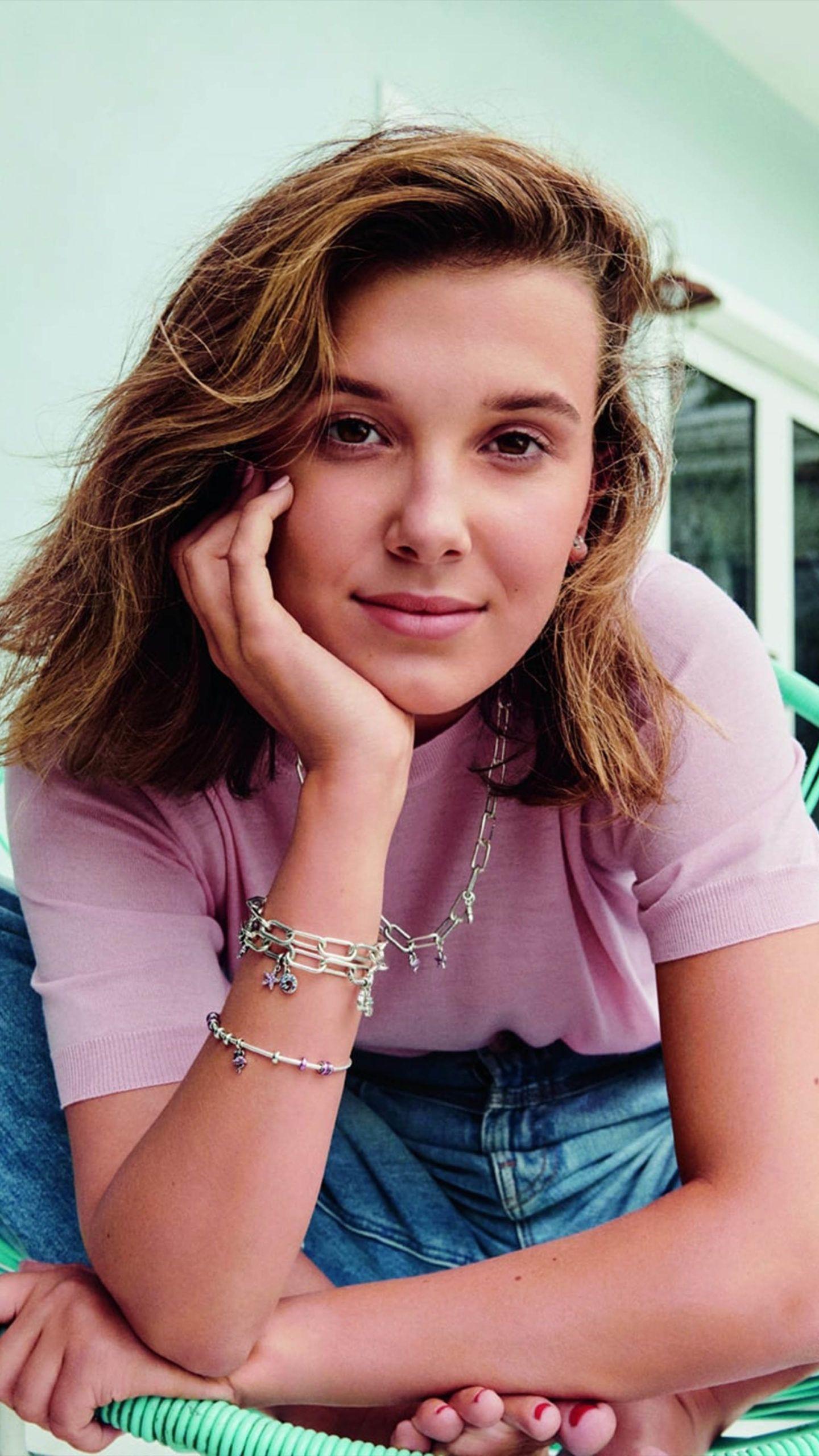 1440x2560 Actress Millie Bobby Brown 2020 4K Ultra HD Mobile Wallpaper