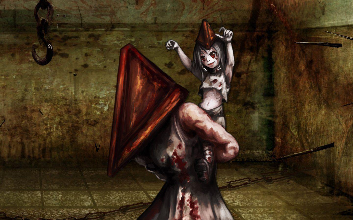1440x900 Silent Hill Pyramid Head fan art wallpaperx900