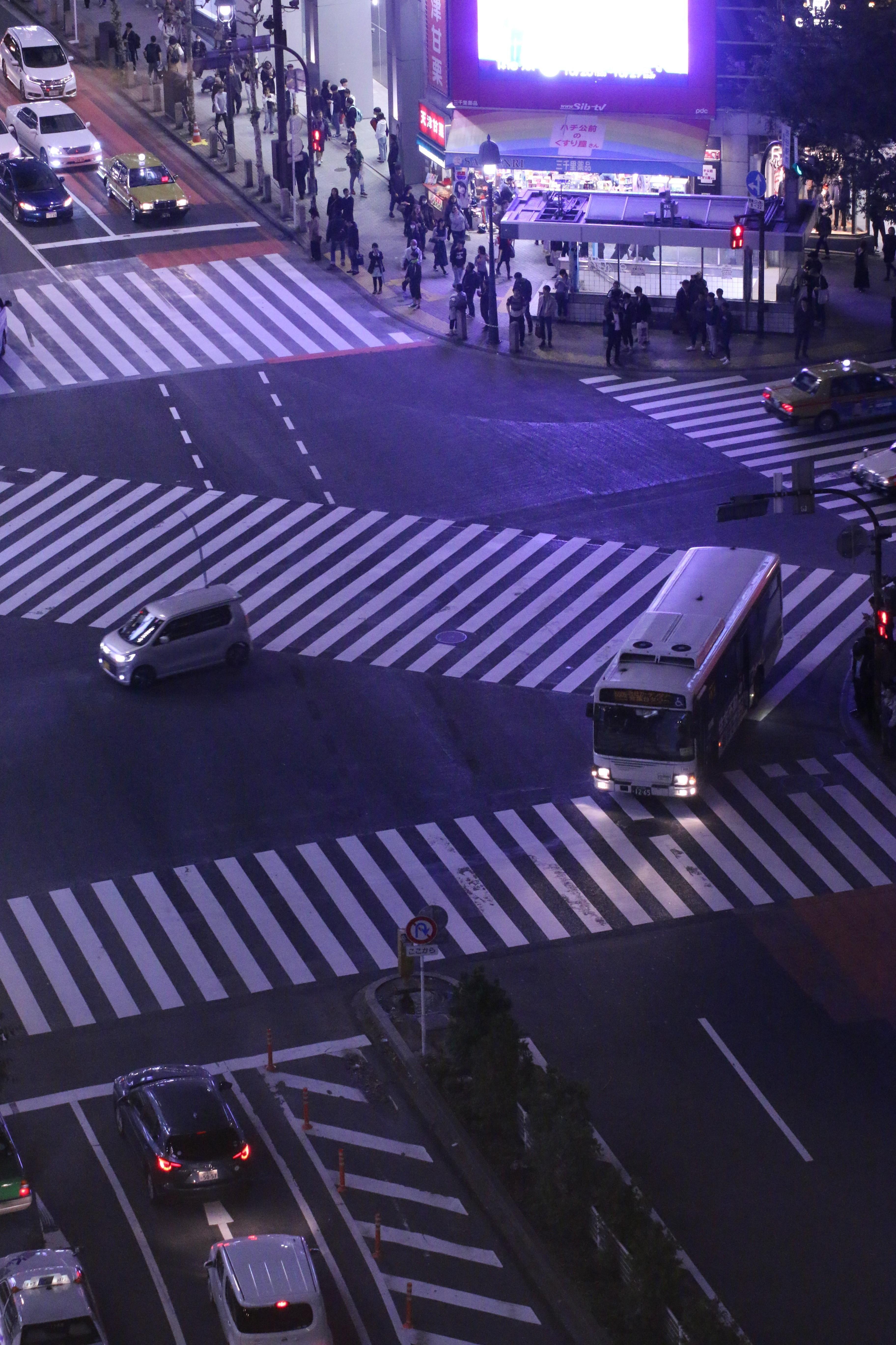 3648x5472 A Different look at Shibuya Crossing [OC] Taken for Phone