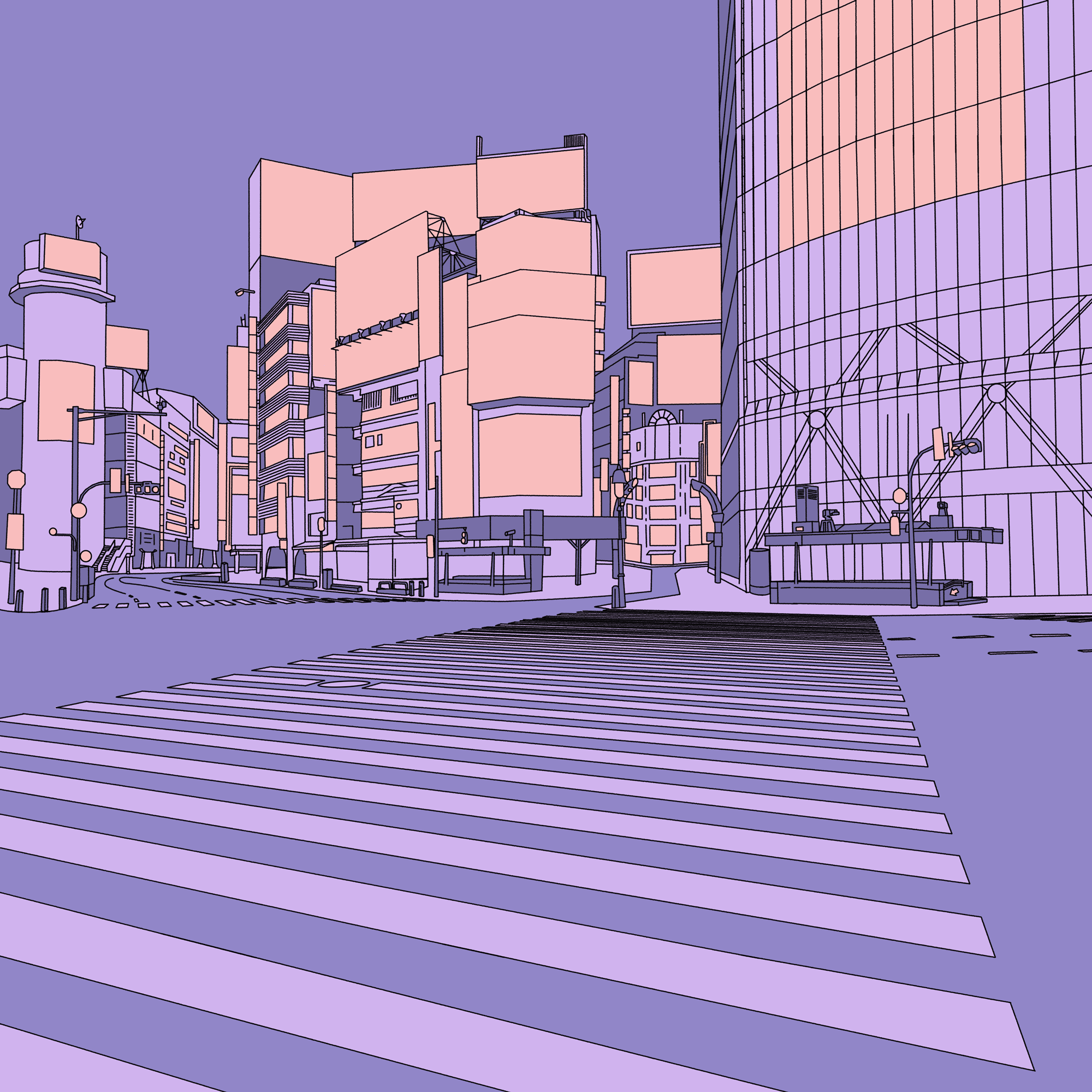 2000x2000 Shibuya Crossing [2560x1440]