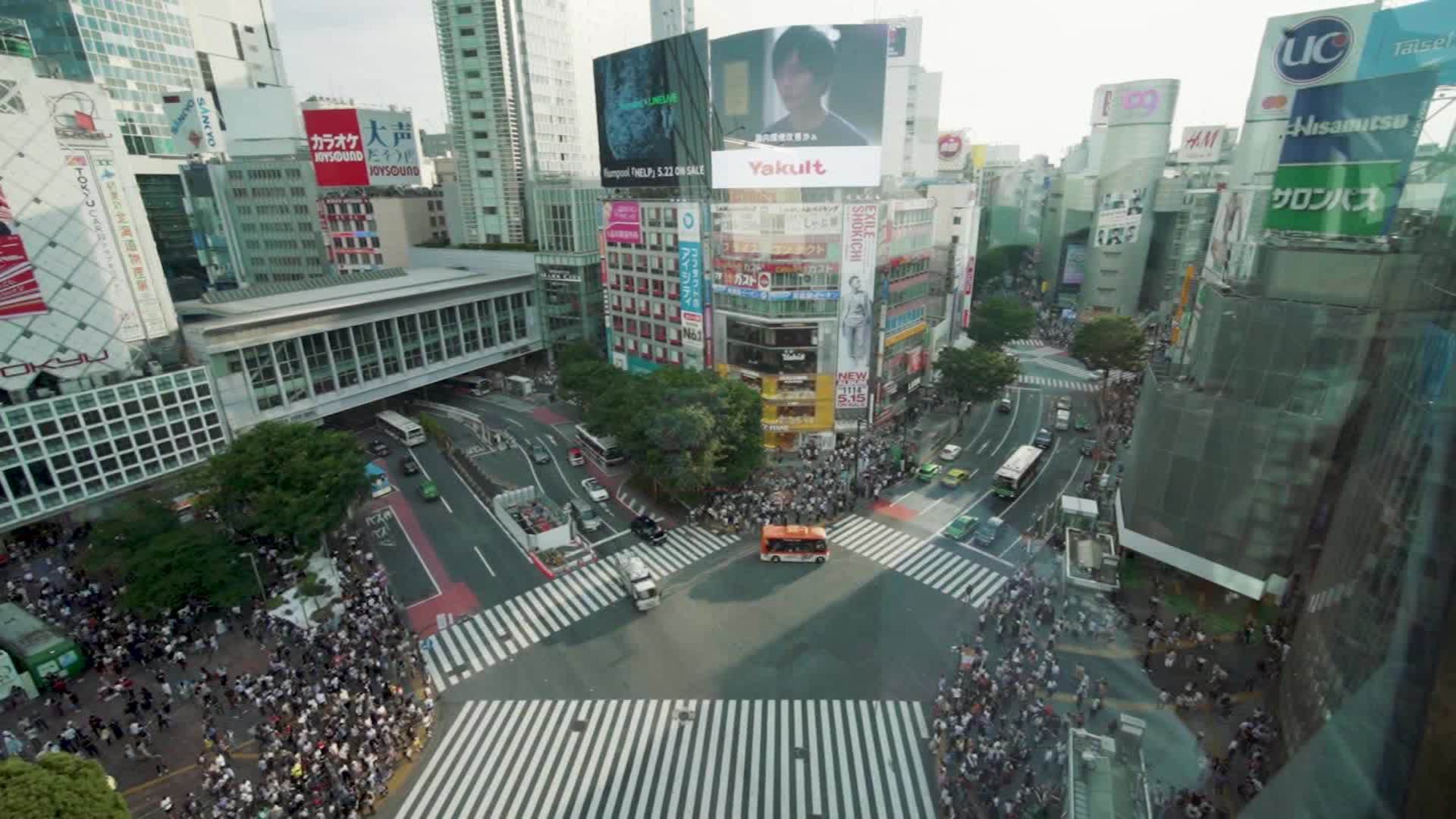 1920x1080 Shibuya Crossing: World's busiest intersection