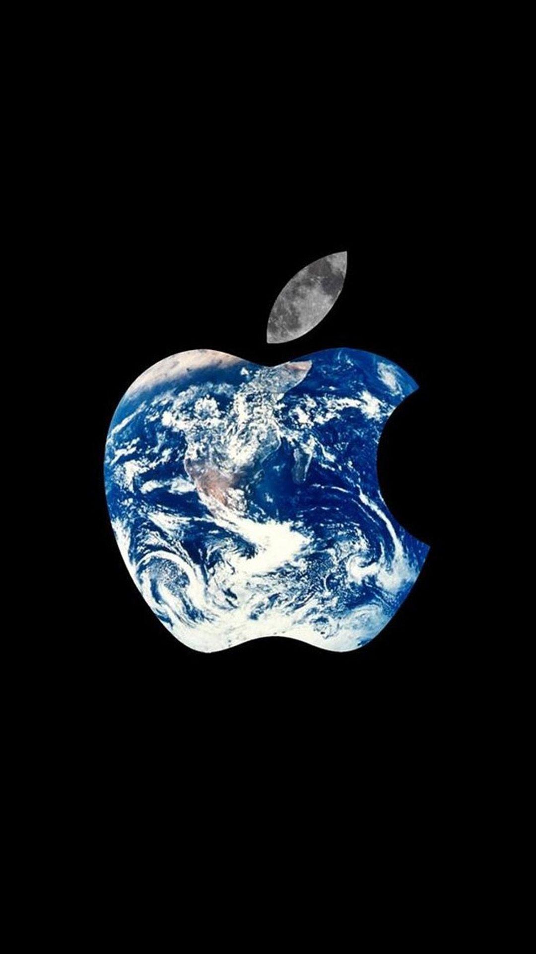 Apple Logo Metal Texture iPhone Wallpapers Free Download