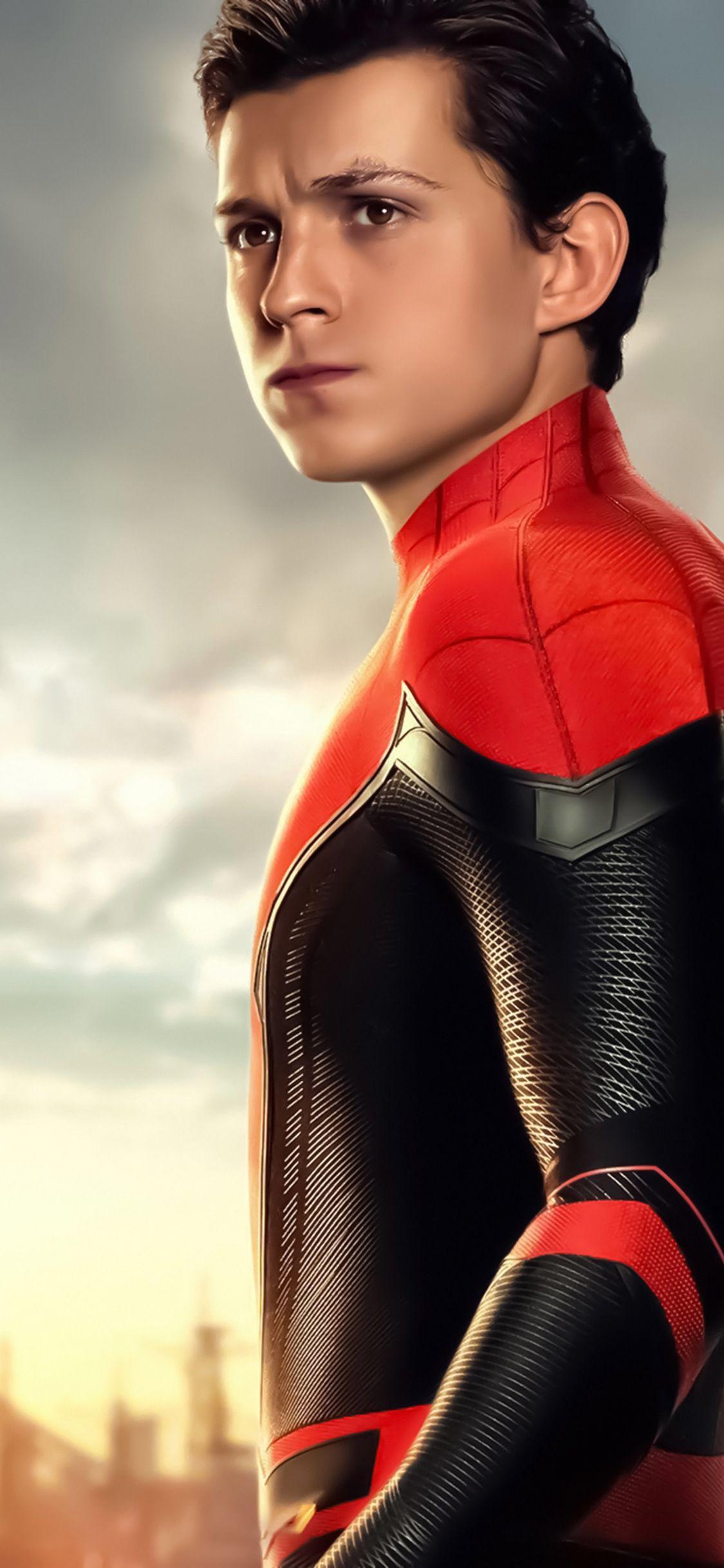 1125x2436 Tom Holland Spider Man Far From Home Poster iPhone XS