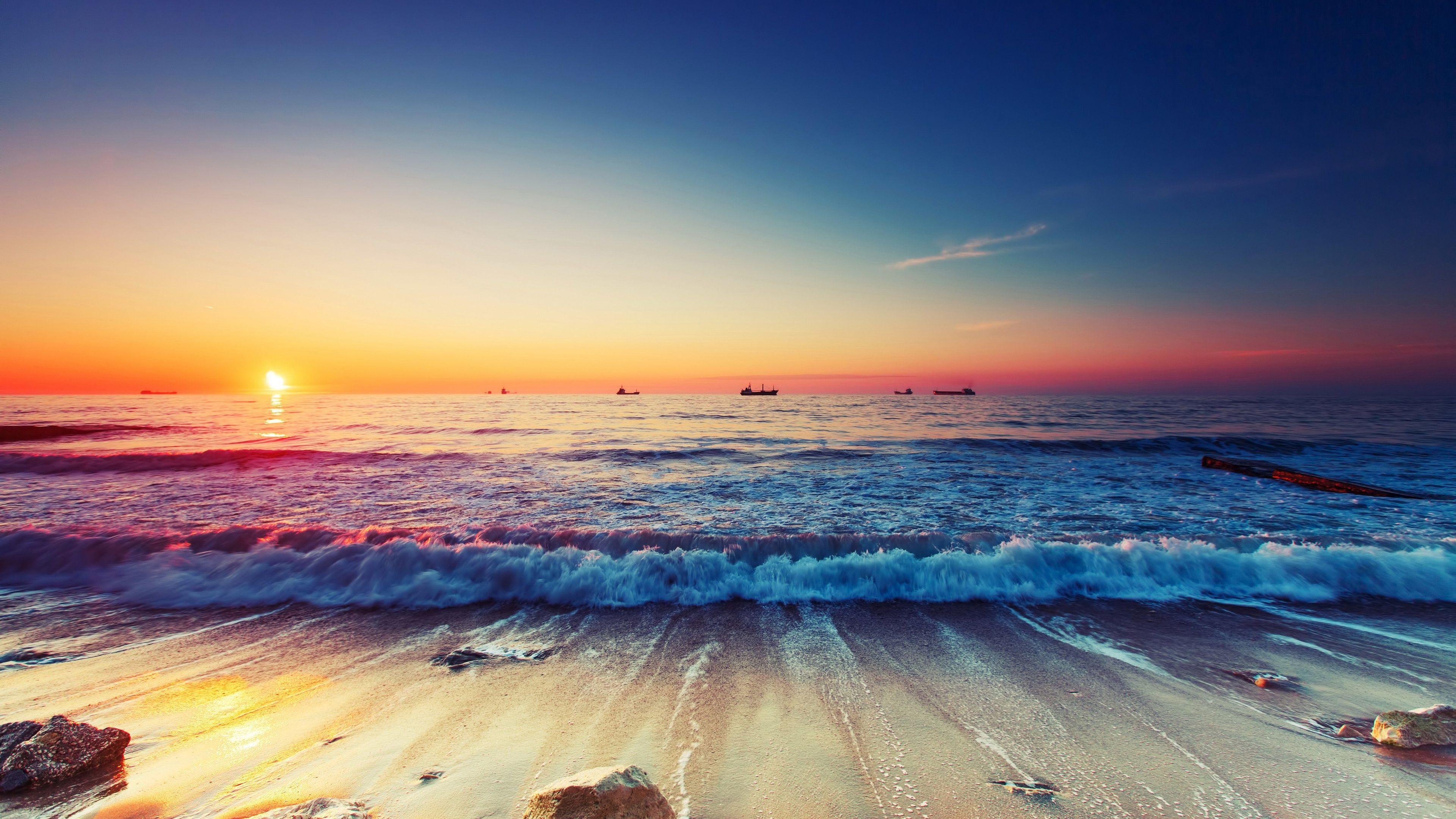 3840x2160 wonderful sea coast 4k wallpaper
