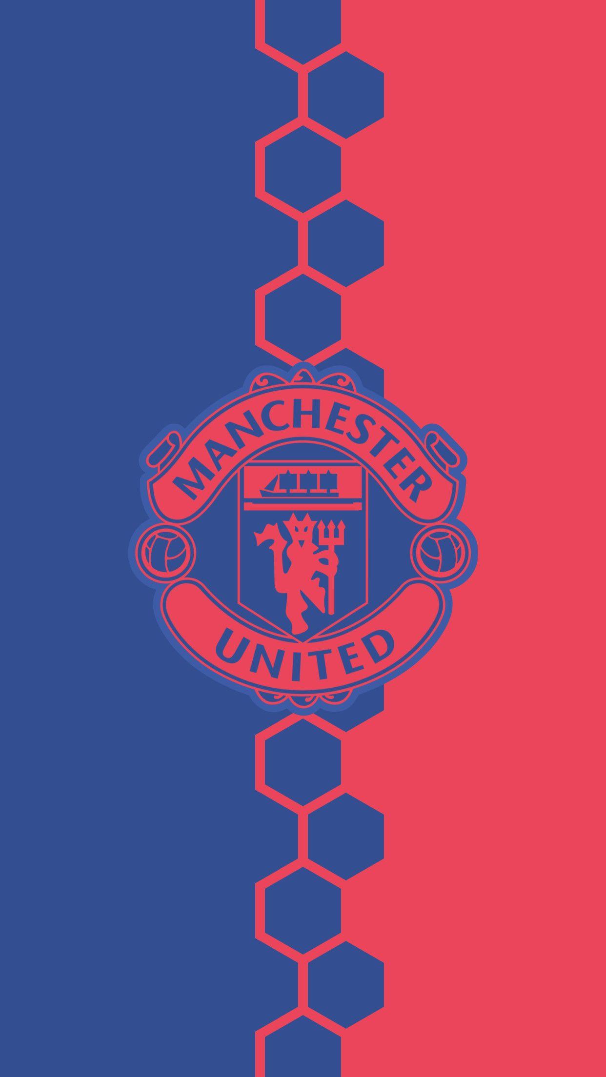 1242x2208 Hình nền biểu trưng Manchester United