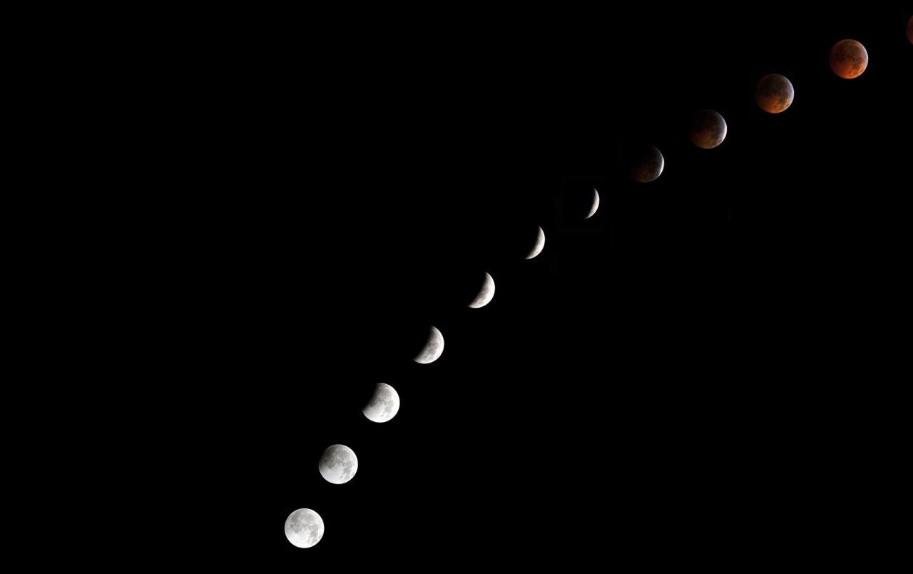 1280x804 Lunar Eclipse wallpaper. Lunar Eclipse