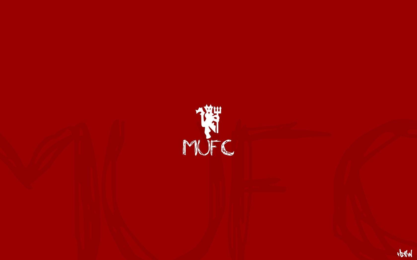 1680x1050 Biểu trưng Manchester United (172).  Manchester United hình nền