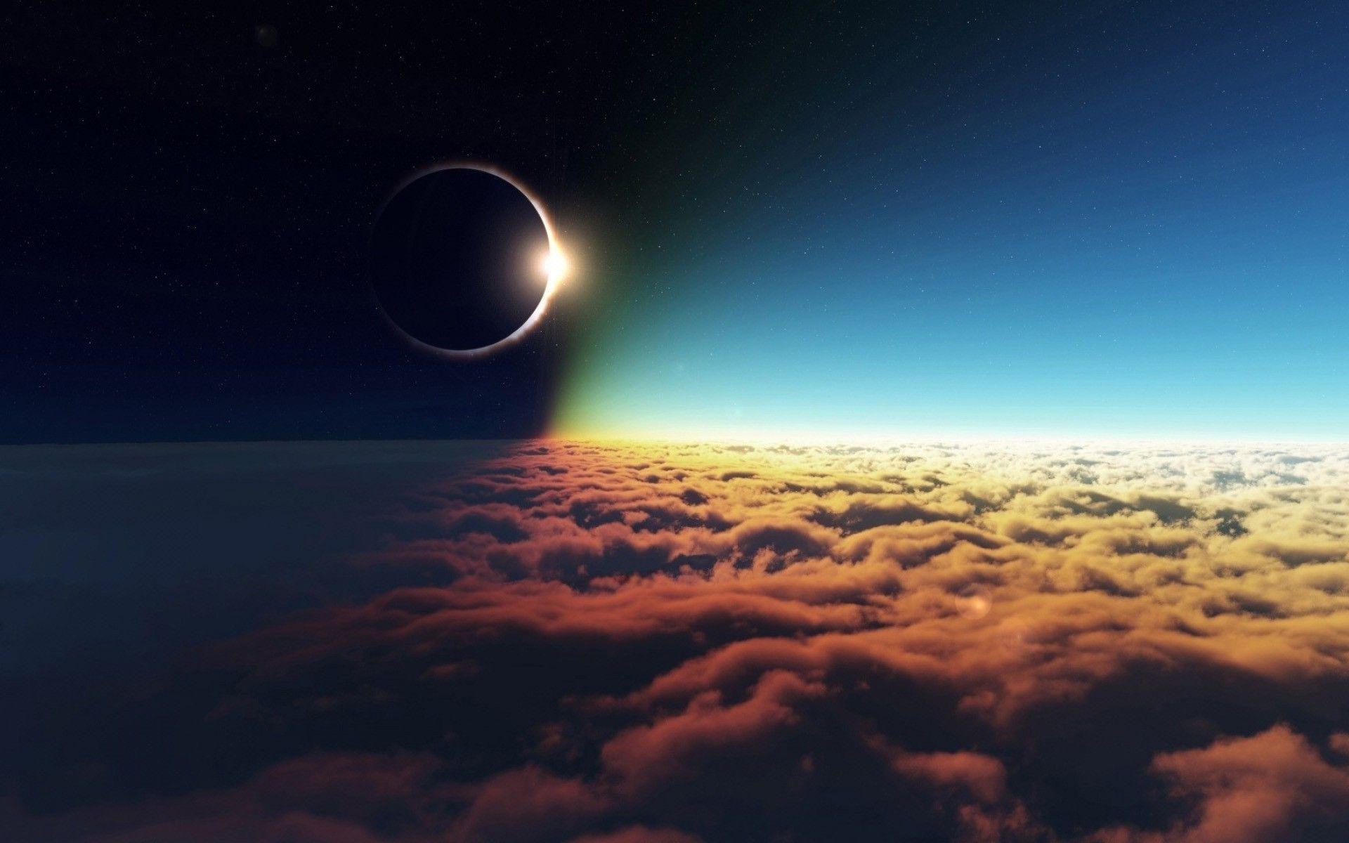 1920x1200 Lunar Eclipse Wallpaper