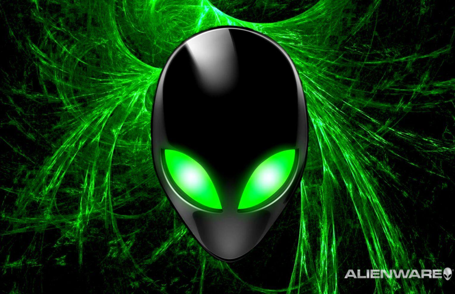 1528x987 Alienware Logo Green Lightning Desktop Wallpaper. Decor di Design