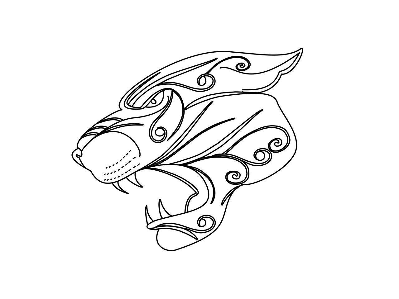 1280x960 Tribal panther head tattoo Wallpaper. Jaguar tattoo, Head tattoos