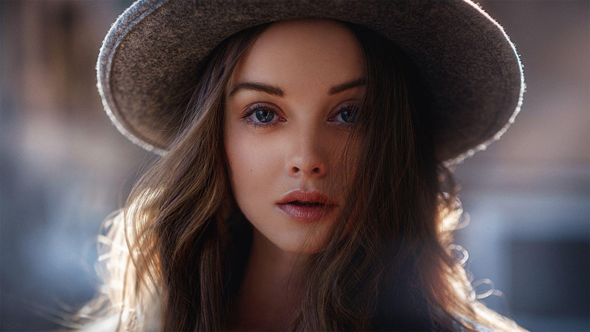 1920x1080 Gorgeous Girl Wearing Hat, HD Girls, 4k Wallpaper, Image