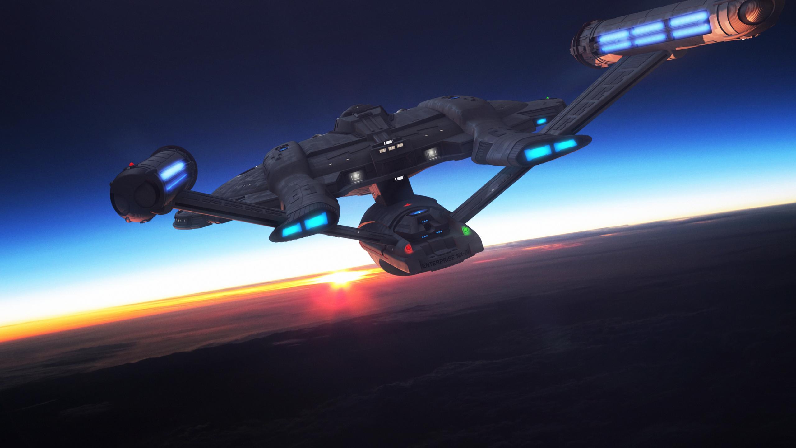2560x1440 Star Trek USS Enterprise NX free Star Trek computer desktop HD
