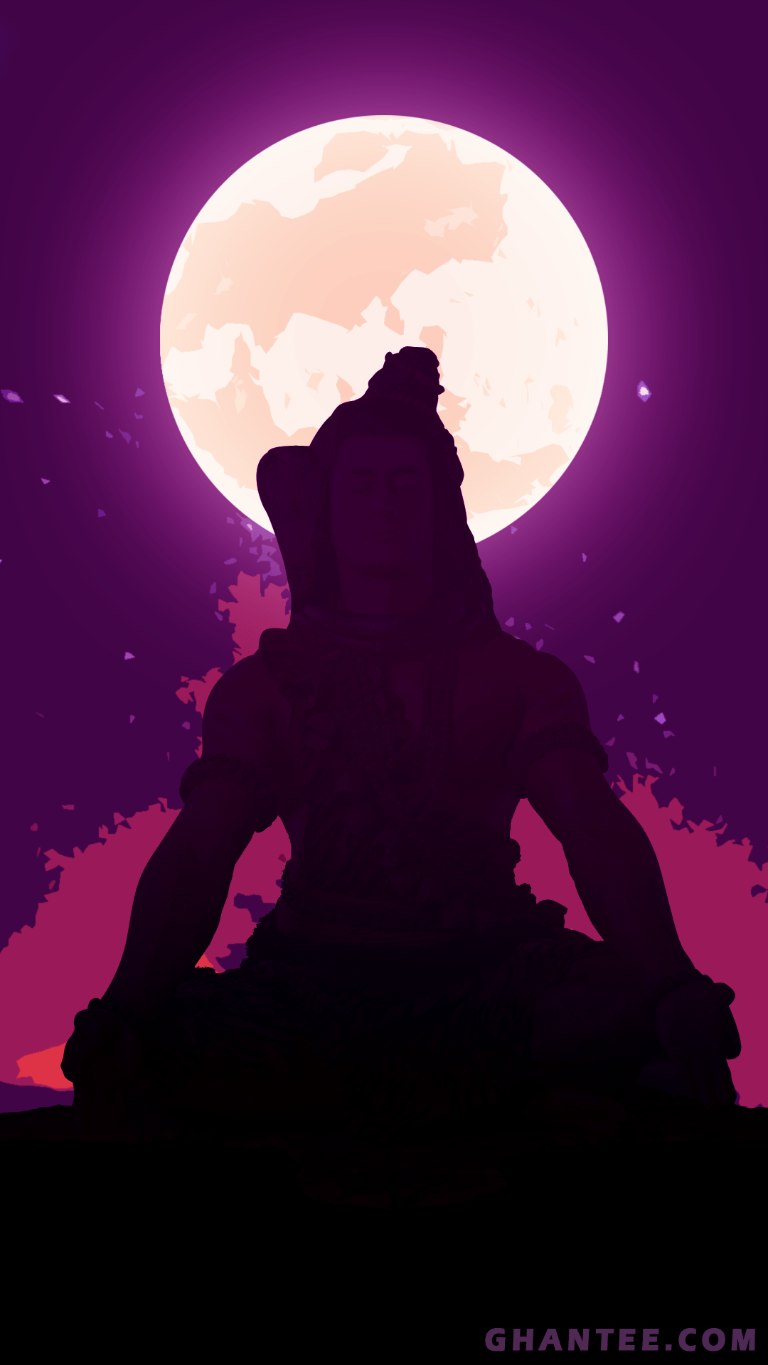 1080x1920 Shiva Meditating Wallpaper