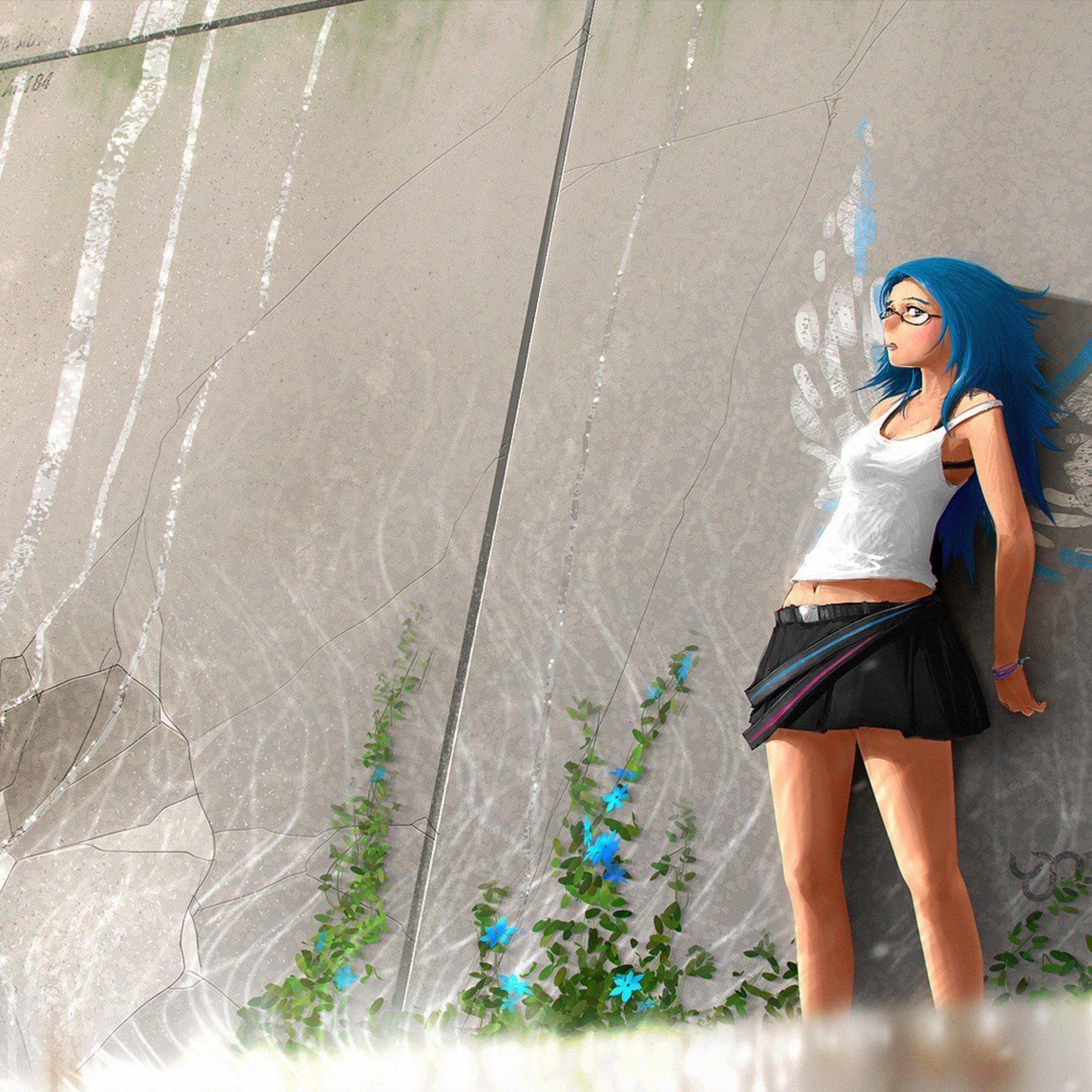 2932x2932 Anime Girl Mini Skirt iPad Pro Retina Display HD 4k
