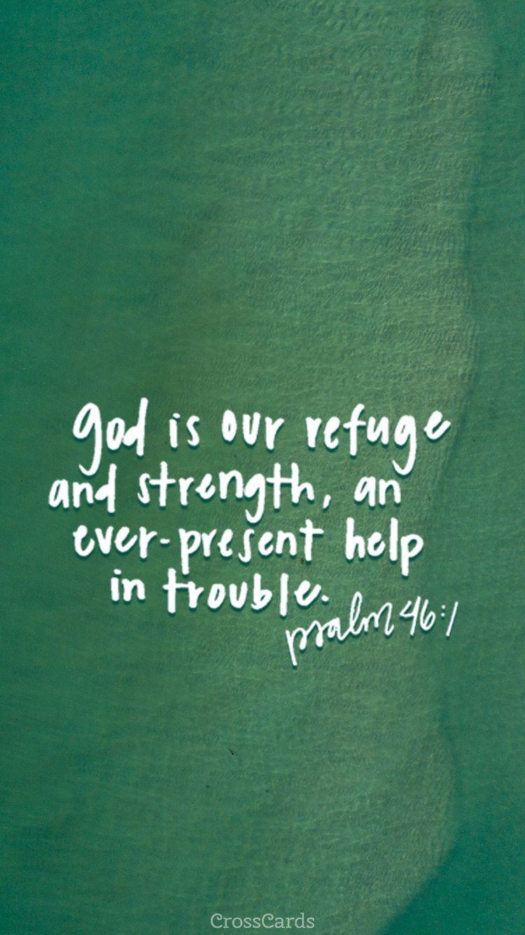750x1334 Psalm 46:1 Wallpaper and Mobile Background