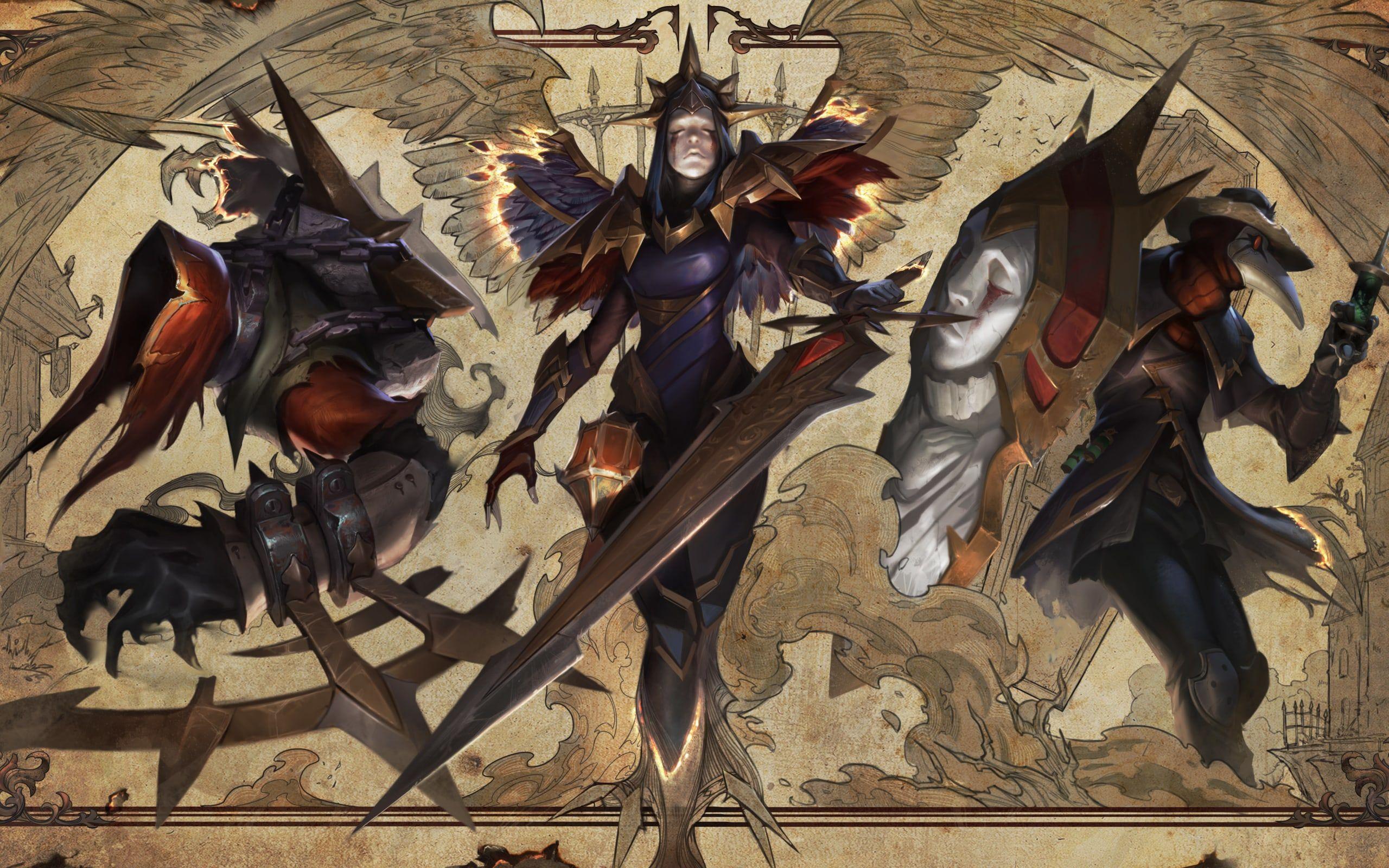 2560x1600 Wallpaper of Kayle, League Of Legends, Video Game, Art background