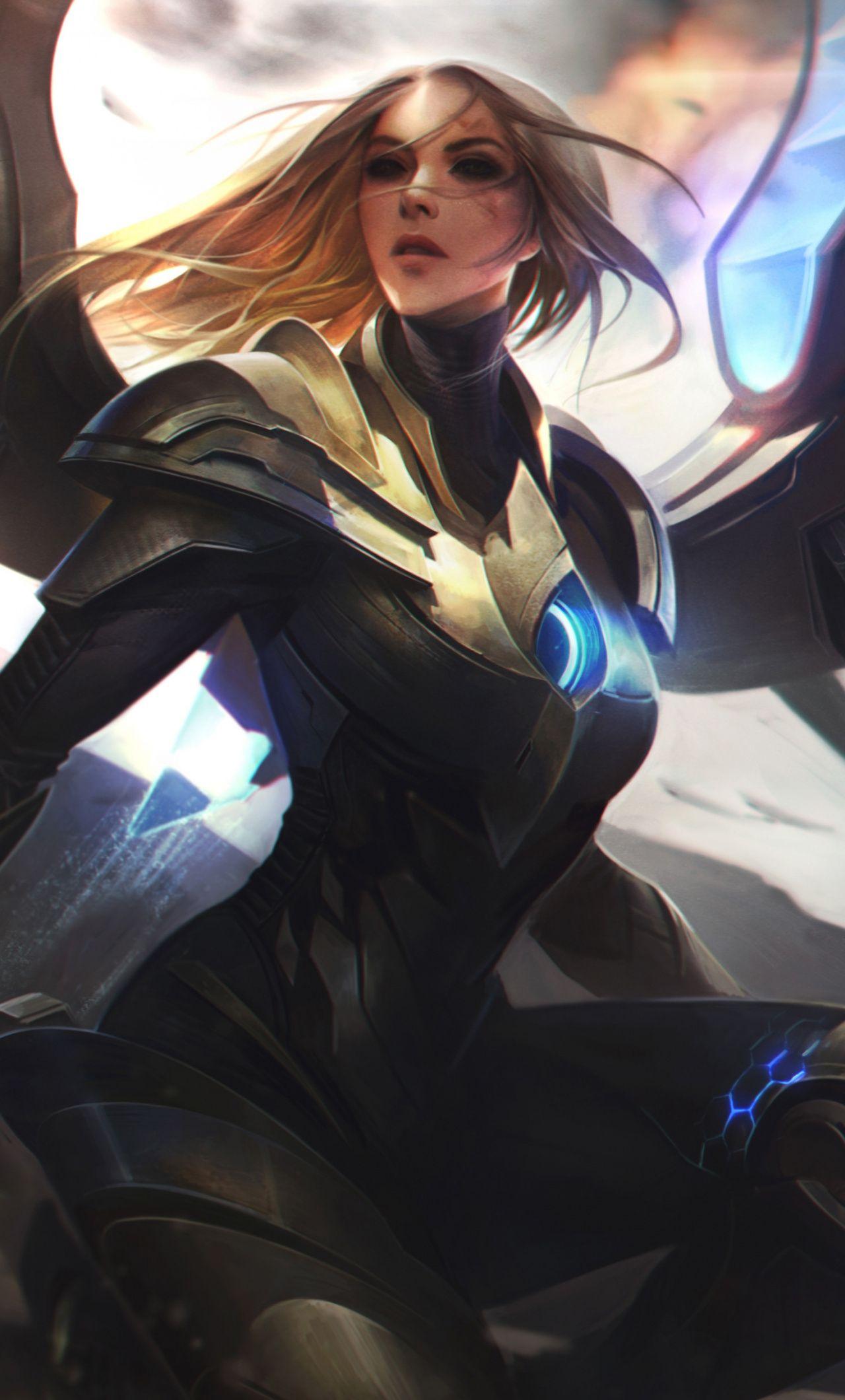 1280x2120 Download League of Legends, beautiful kayle, video game, art