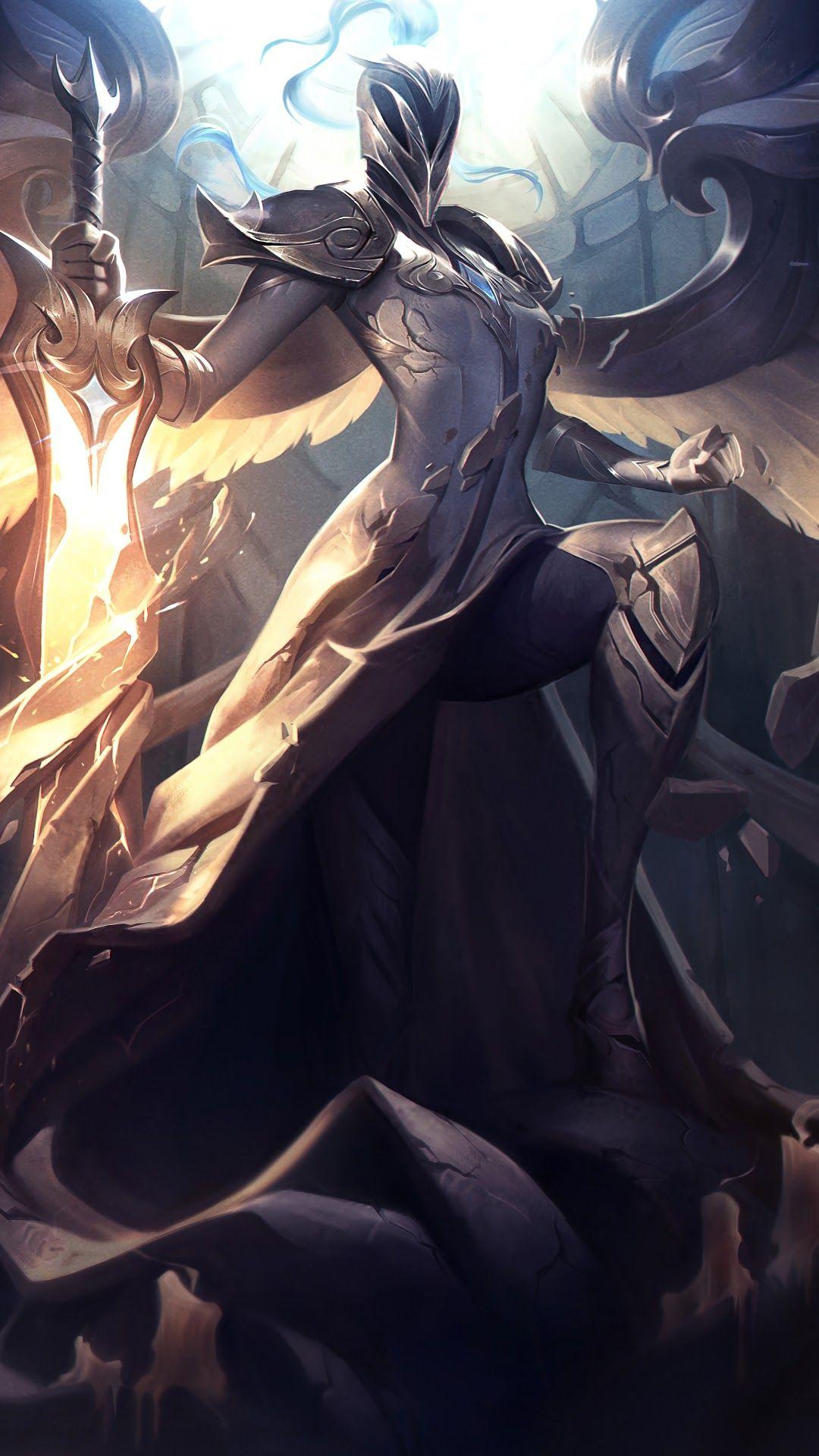 1080x1920 Silver Kayle, Splash Art, New Update, LoL, 8K iPhone 7