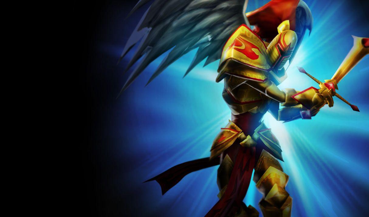 1215x717 Kayle Classic Skin of Legends Wallpaper