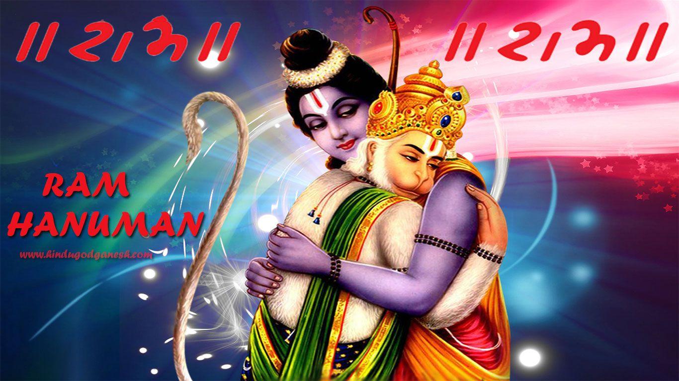 1366x768 Shri ram wallpaper hanuman download free with high resolution