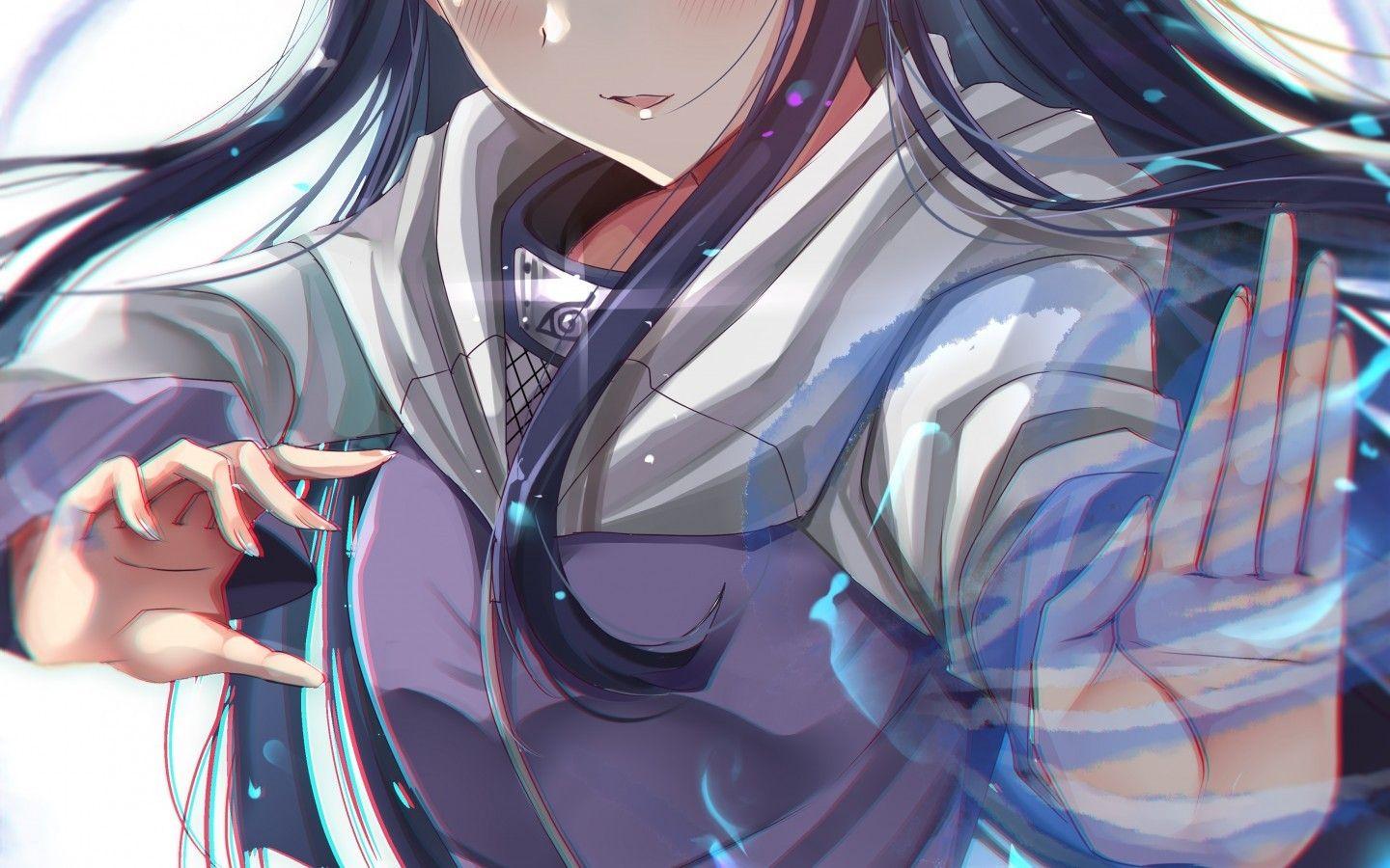 1440x900 Download 1440x900 Hyuuga Hinata, Naruto, Black Hair, Byakugan