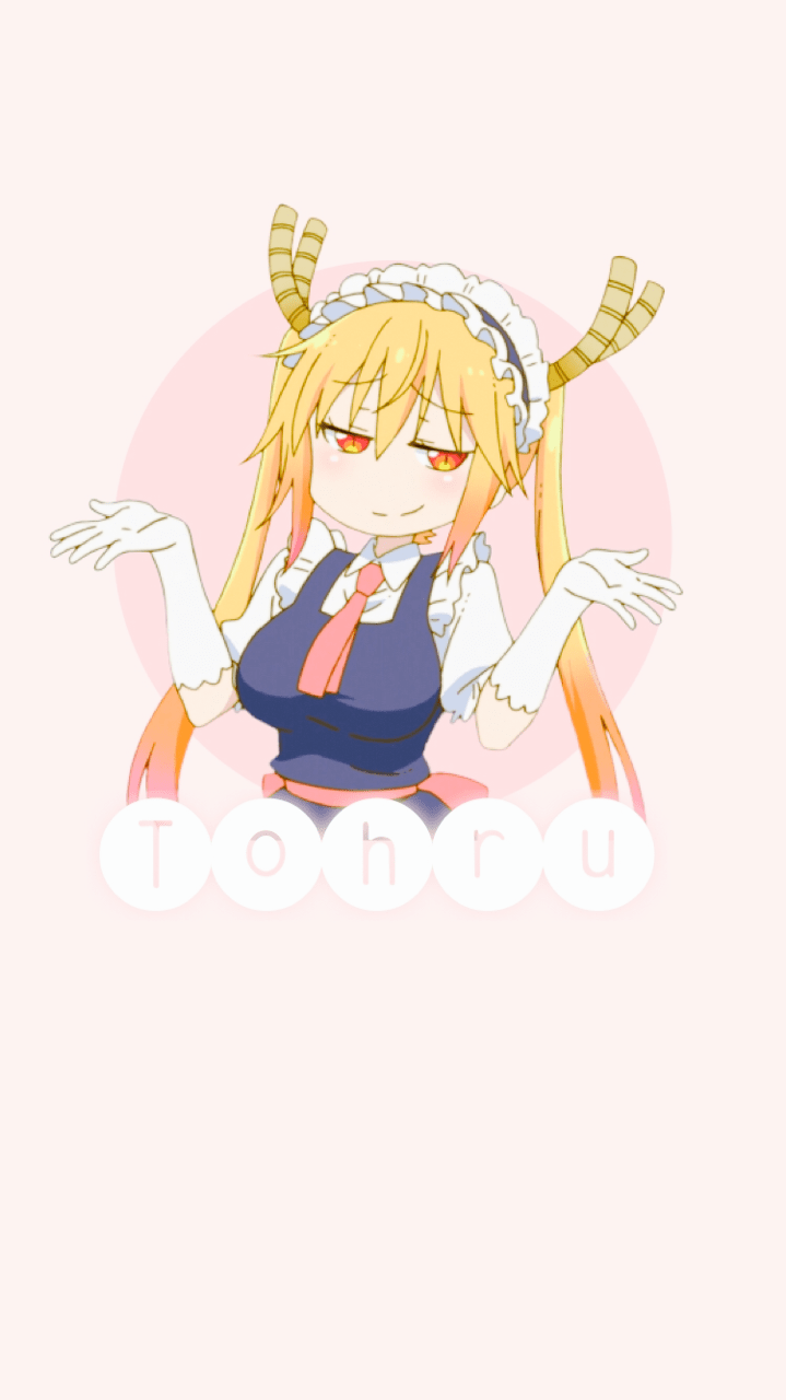719x1280 Tohru wallpaper requeste. Miss kobayashi's dragon maid, Wallpaper, Anime
