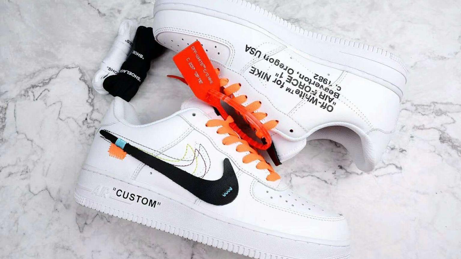 1536x864 Free download Off white nike air force 1 AF1 low white custom Aurr