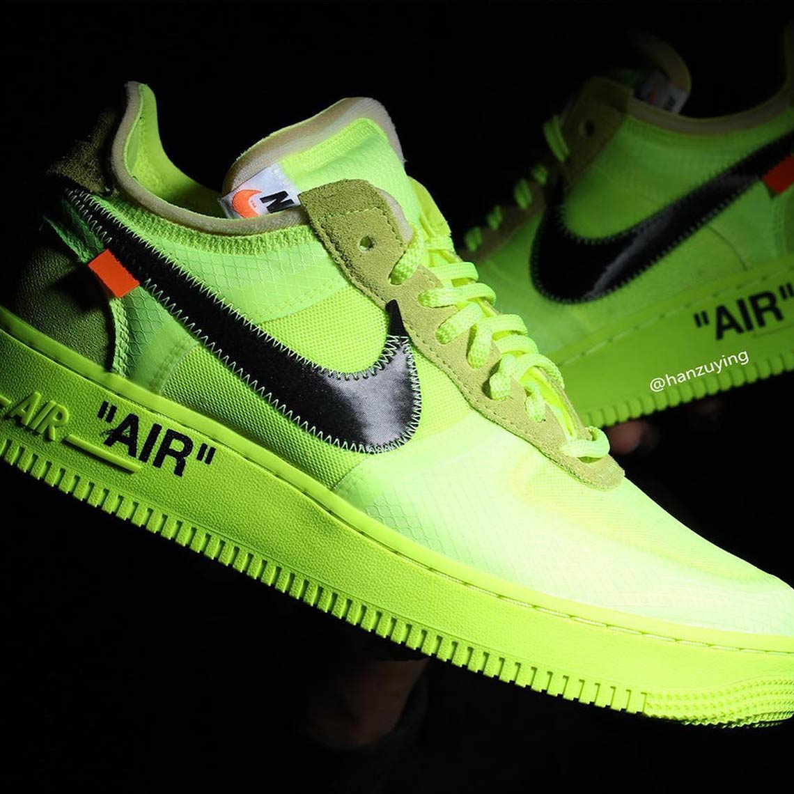 1140x1140 Off White Nike Air Force 1 Volt Photo