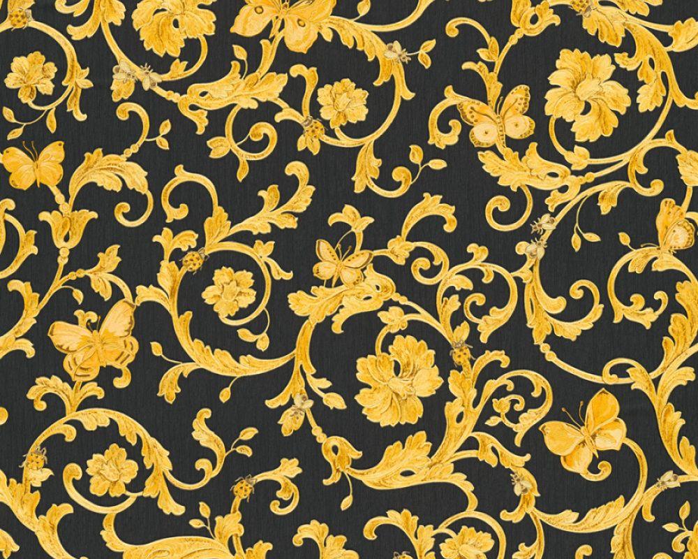 1000x800 Versace Butterfly Barocco Motif Wallpaper Available in 6