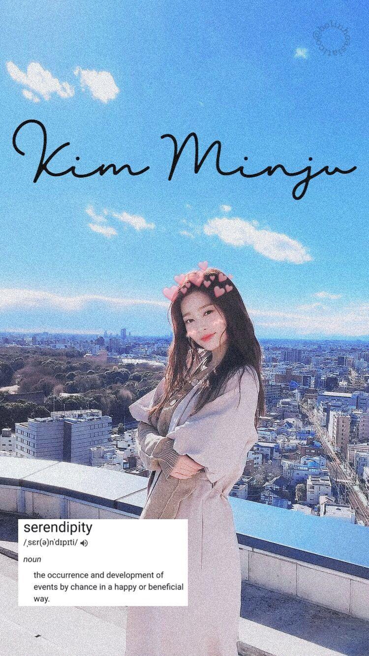 750x1333 Minju IZONE Wallpaper