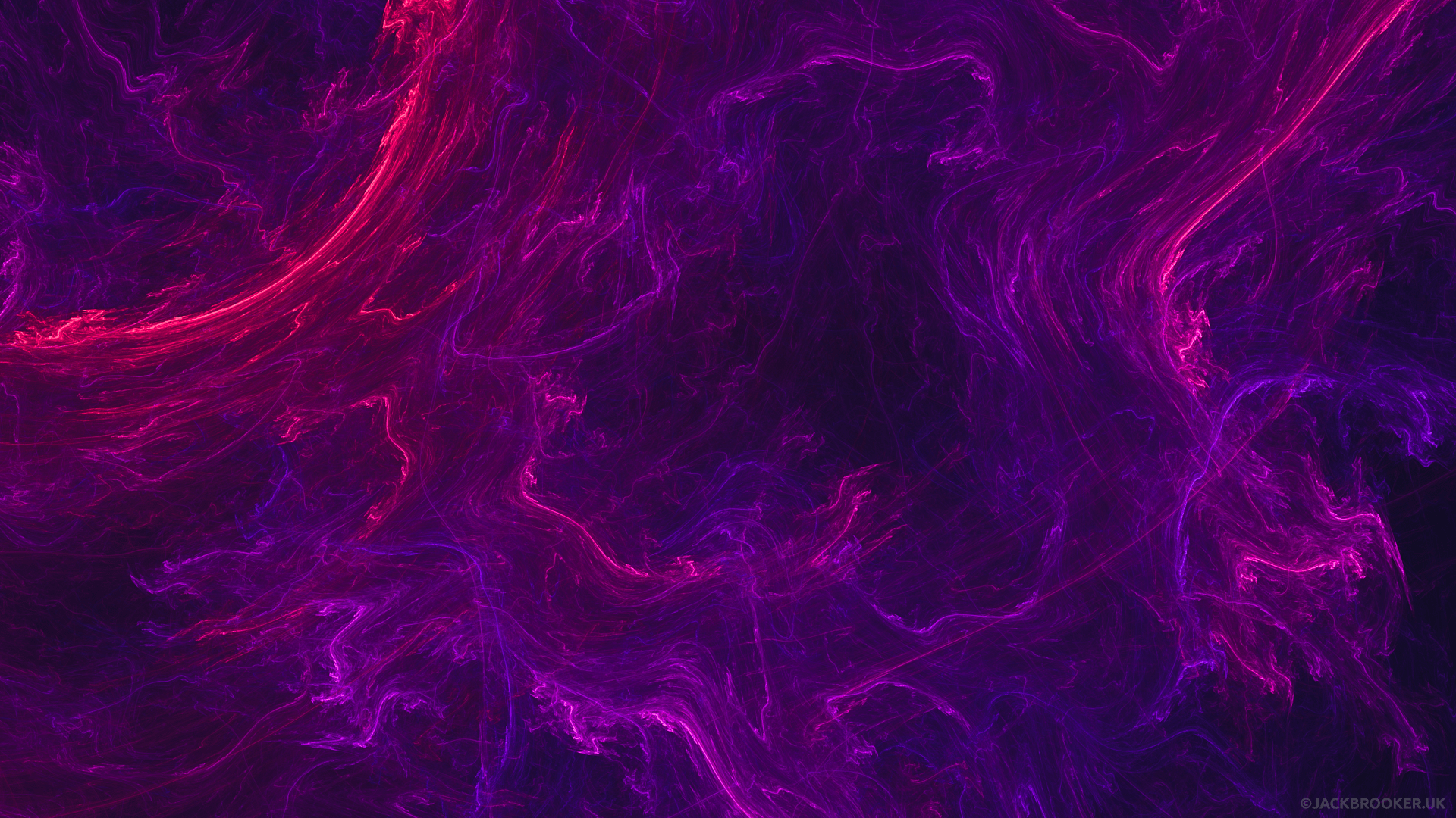 1920x1080 Vivid Purple Waves: Abstract HD Wallpaper