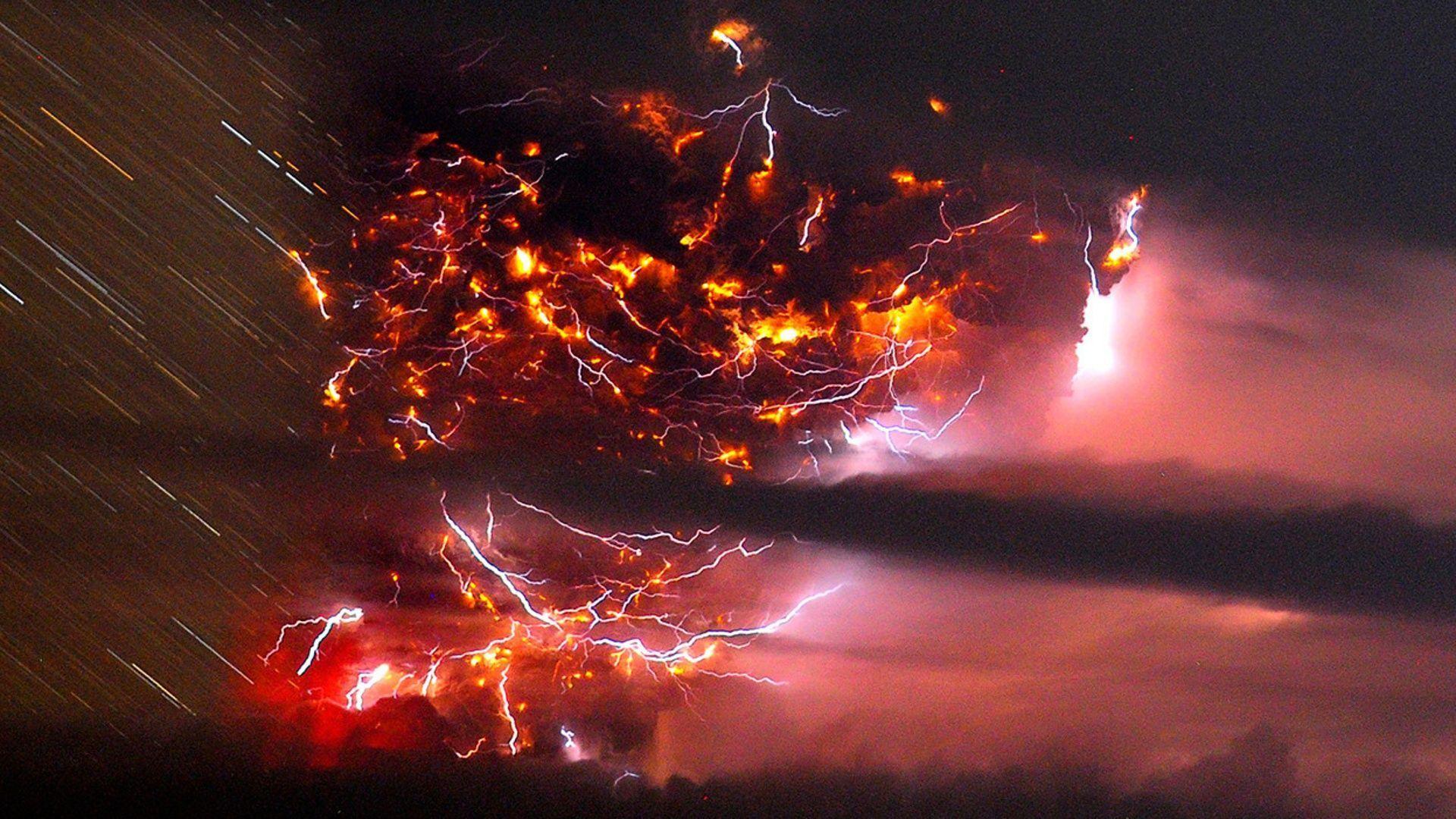 1920x1080 Ultra HD K Lightning Wallpaper HD Desktop Background x. ภูเขาไฟ