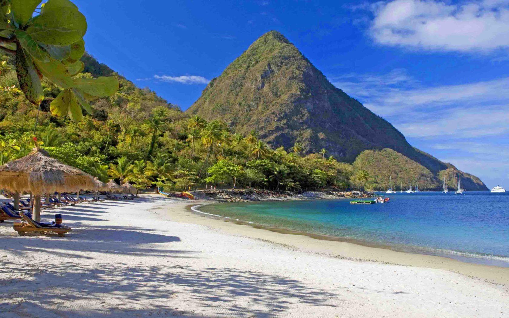 1680x1050 Sugar Beach St Lucia HD Wallpaper